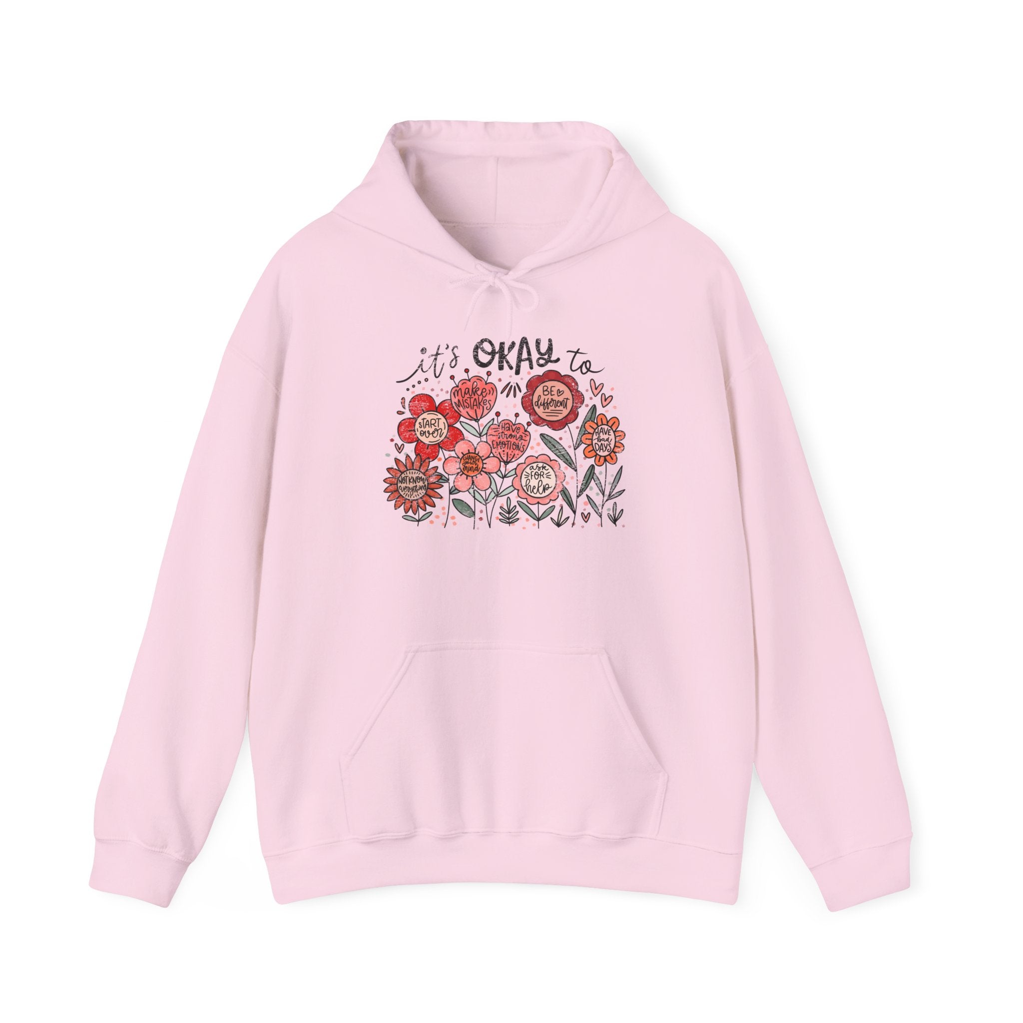 It’s Okay Floral Hoodie