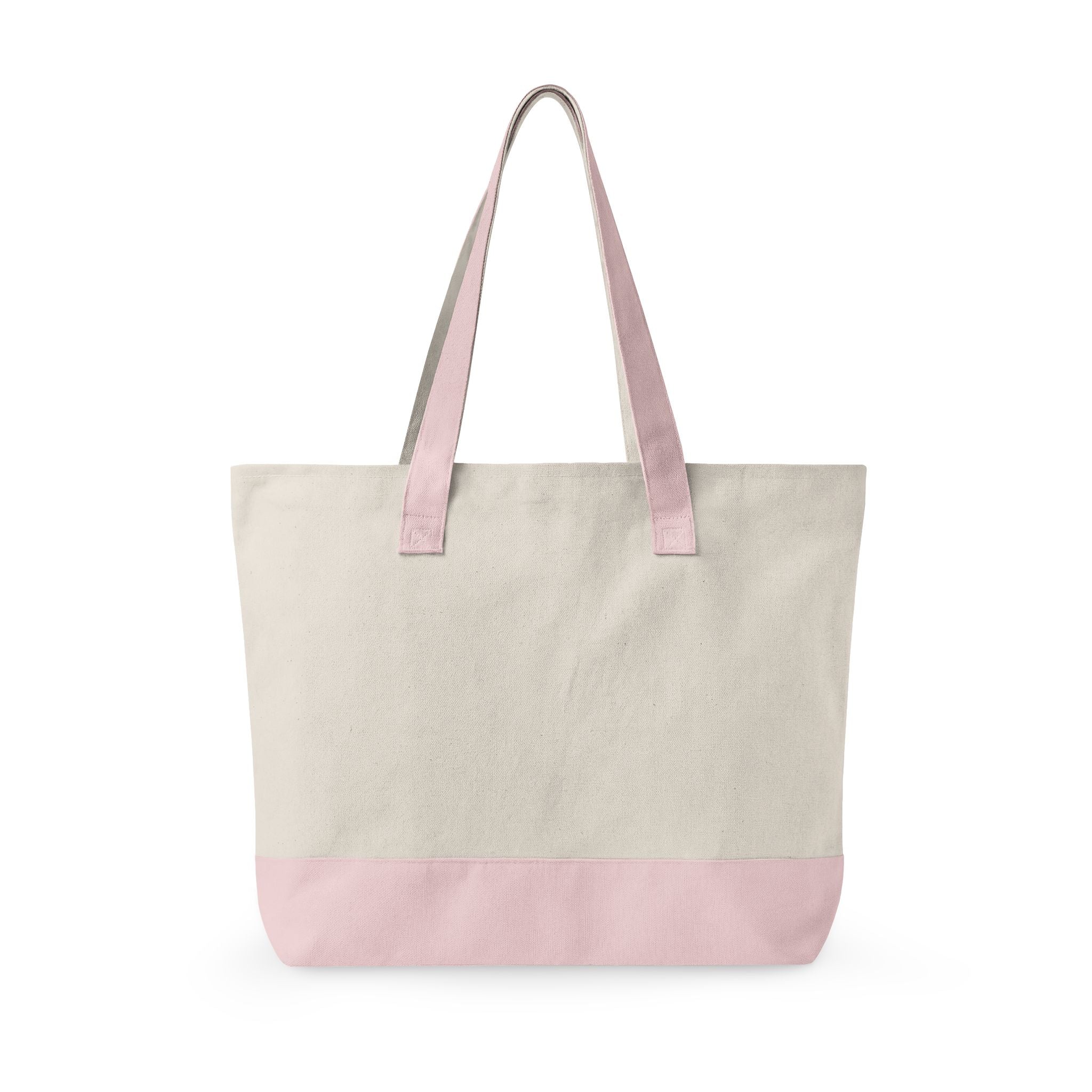 Canvas Tote Bag — 'Bloom Where You Are Planted' Floral Zippered Tote