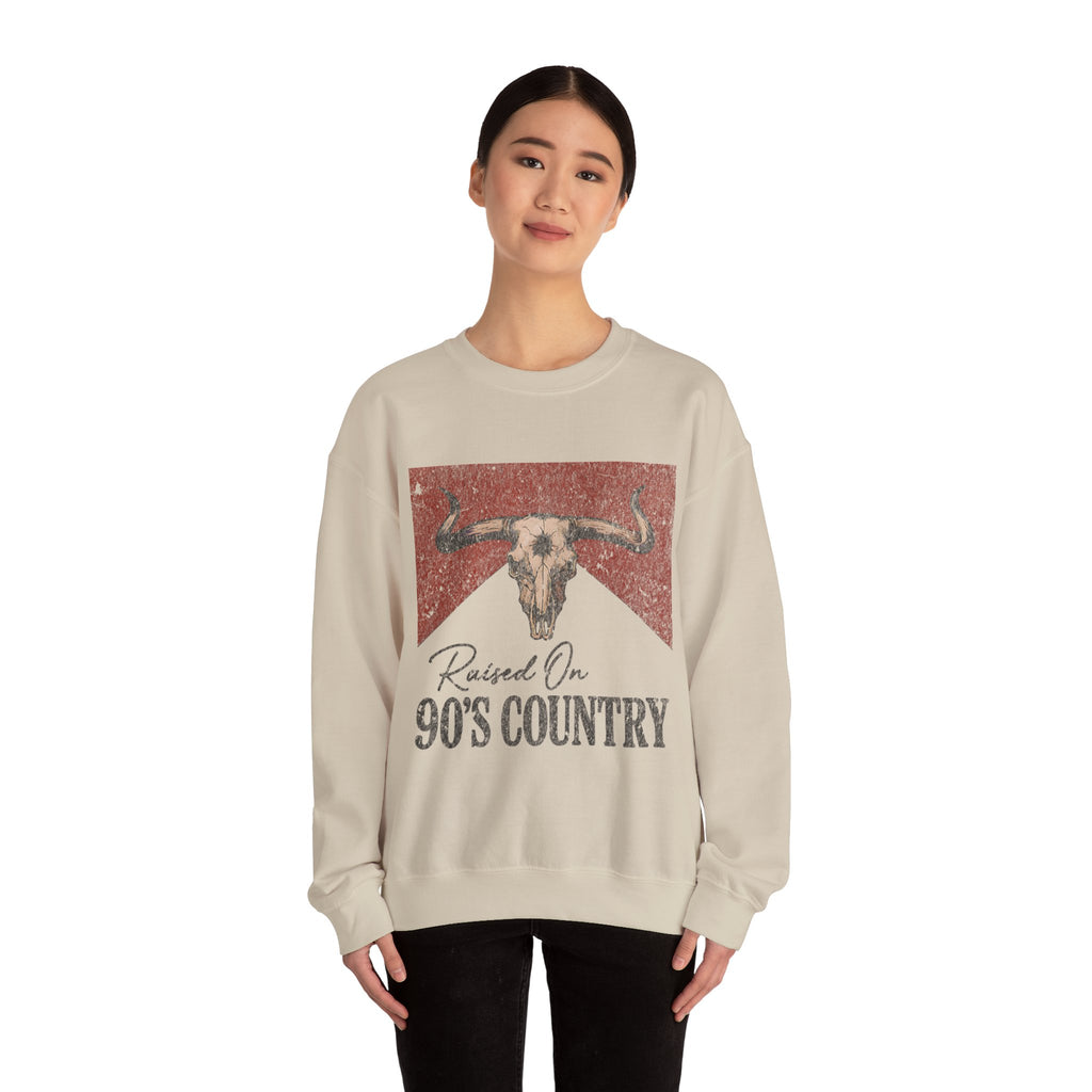 Raised On 90's Country Crewneck Sweatshirt