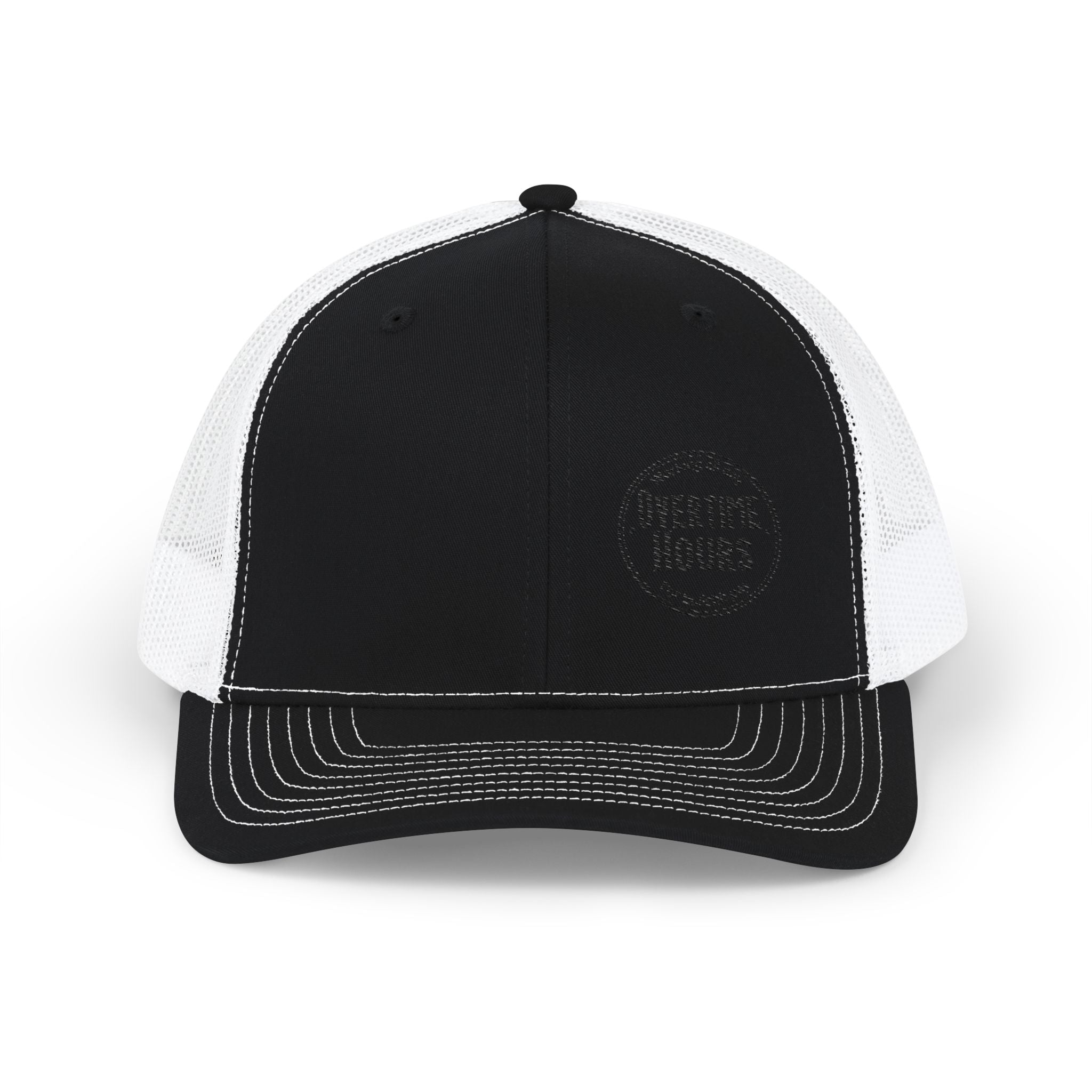 Overtime Hours Embroidered Trucker Cap