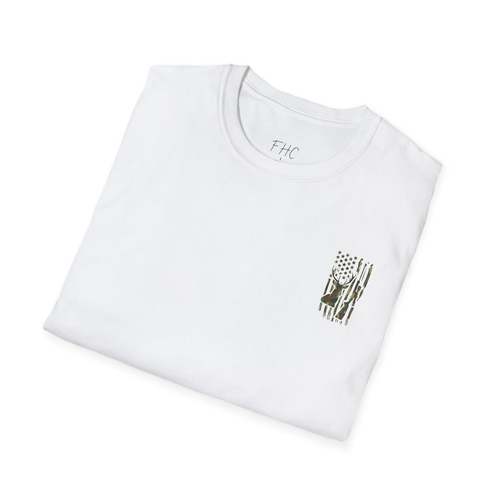 Camo Deer Flag T-Shirt