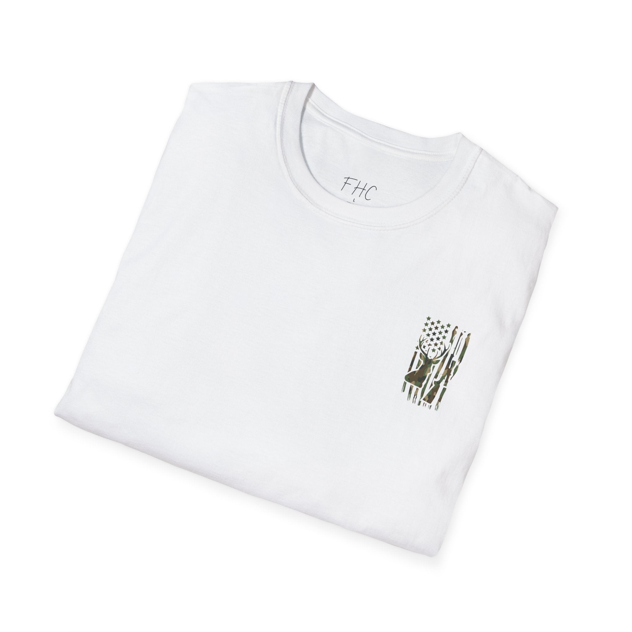 Camo Deer Flag T-Shirt