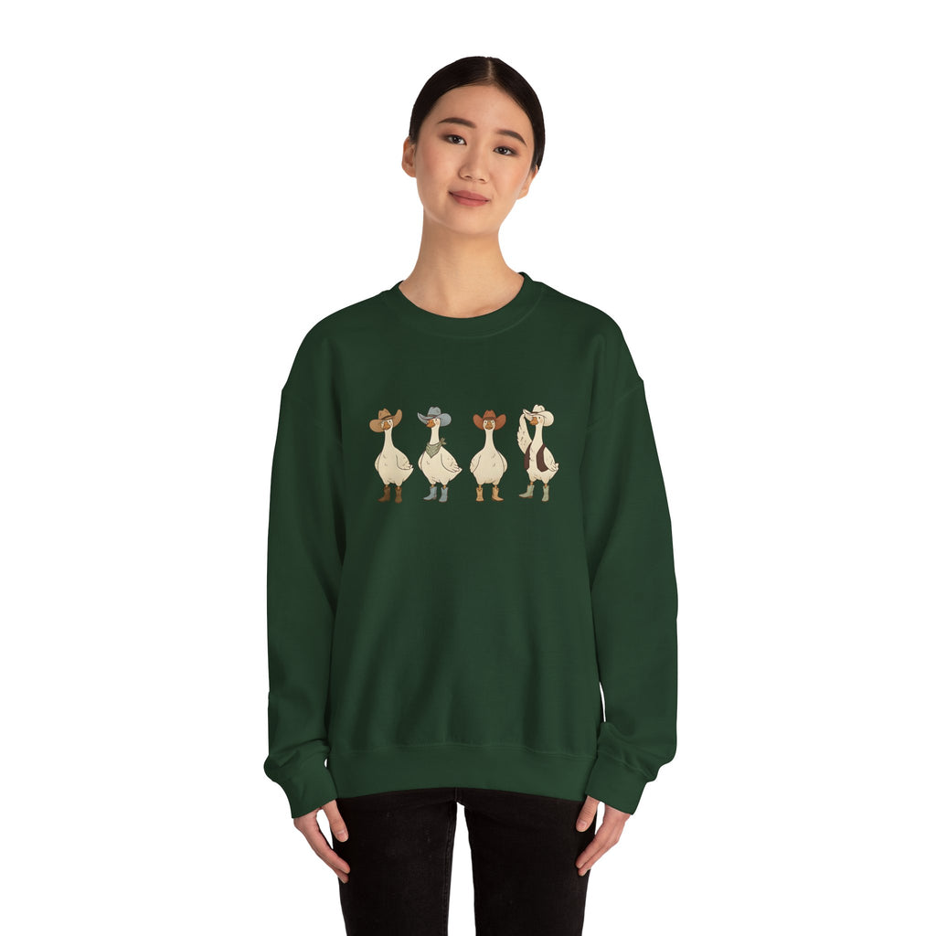 Cowboy Ducks Graphic Crewneck