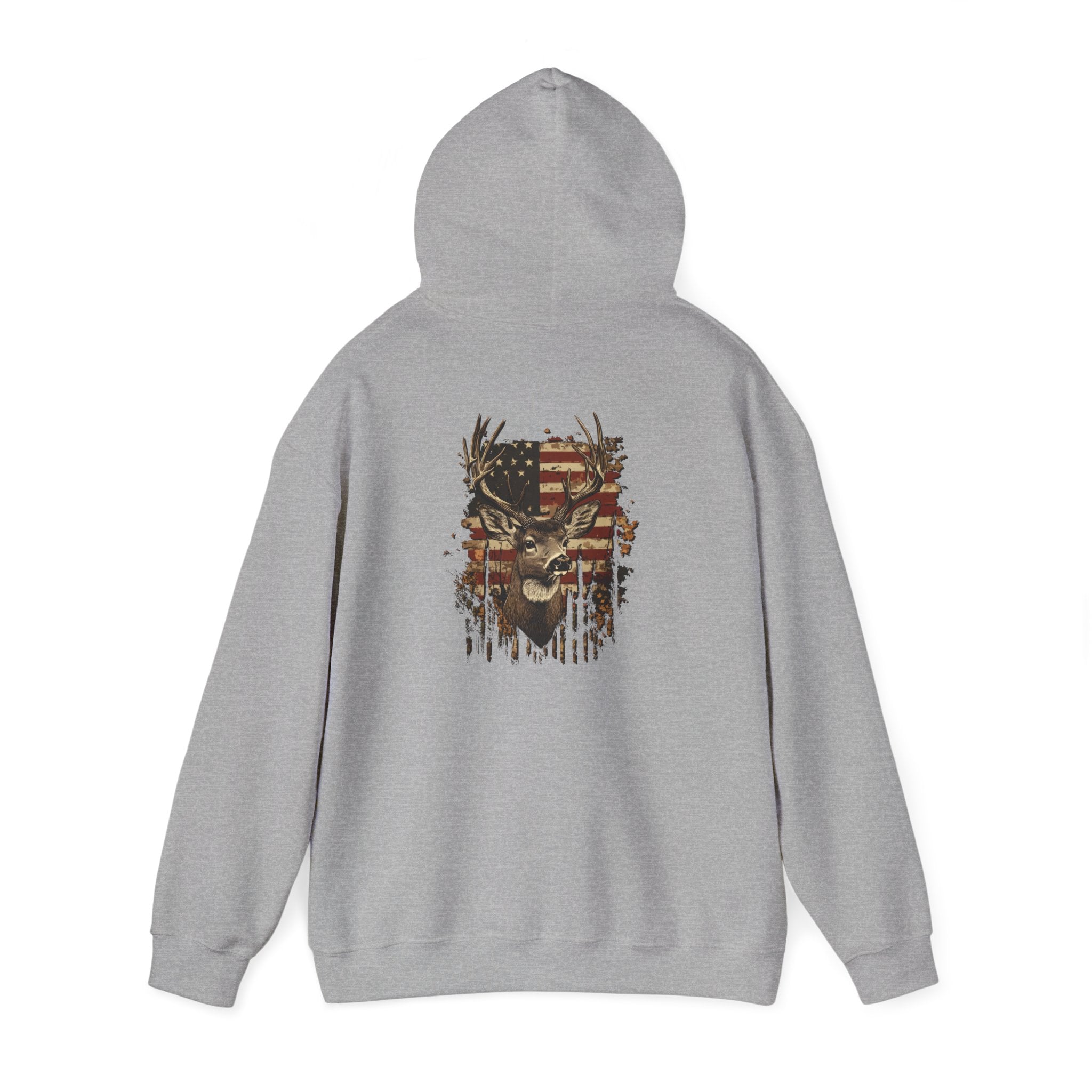 Rustic Patriotic Buck Hoodie