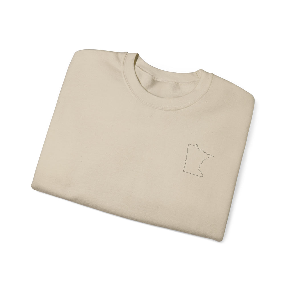 Minnesota 'Oh Ya You Betcha' Outline Crewneck