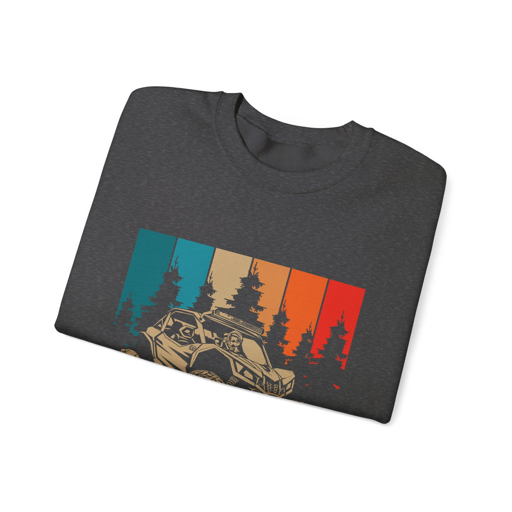 Just Ride Sweatshirt — Vintage Sunset ATV Crewneck