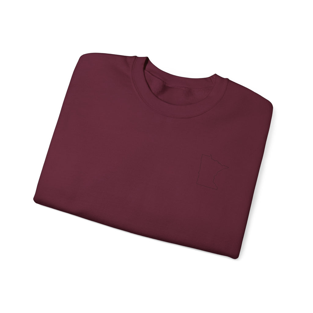 Minnesota 'Oh Ya You Betcha' Outline Crewneck