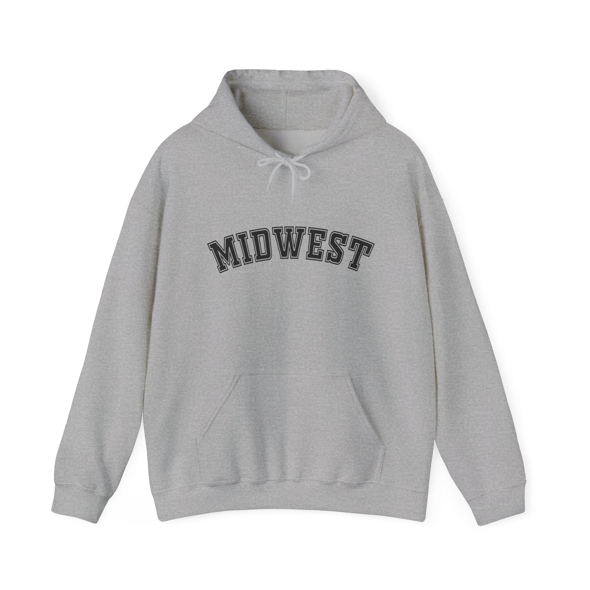 Midwest Hoodie- Collegiate Chest Logo Sweatshirt