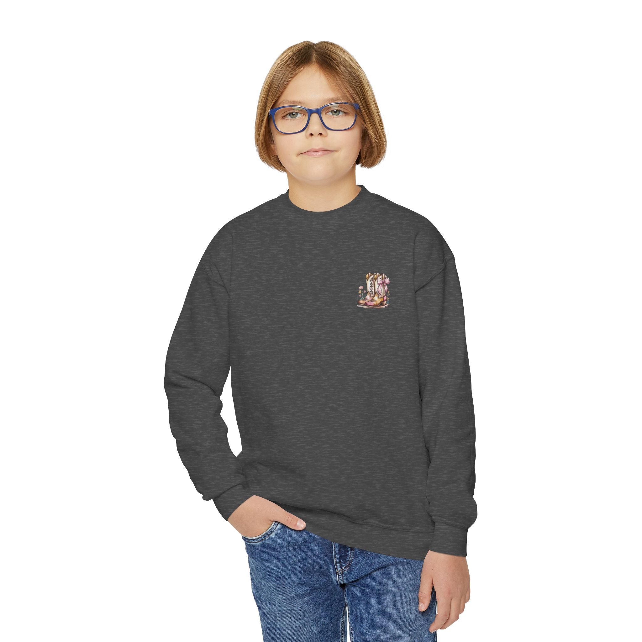 Youth Cowgirl Crewneck Sweatshirt