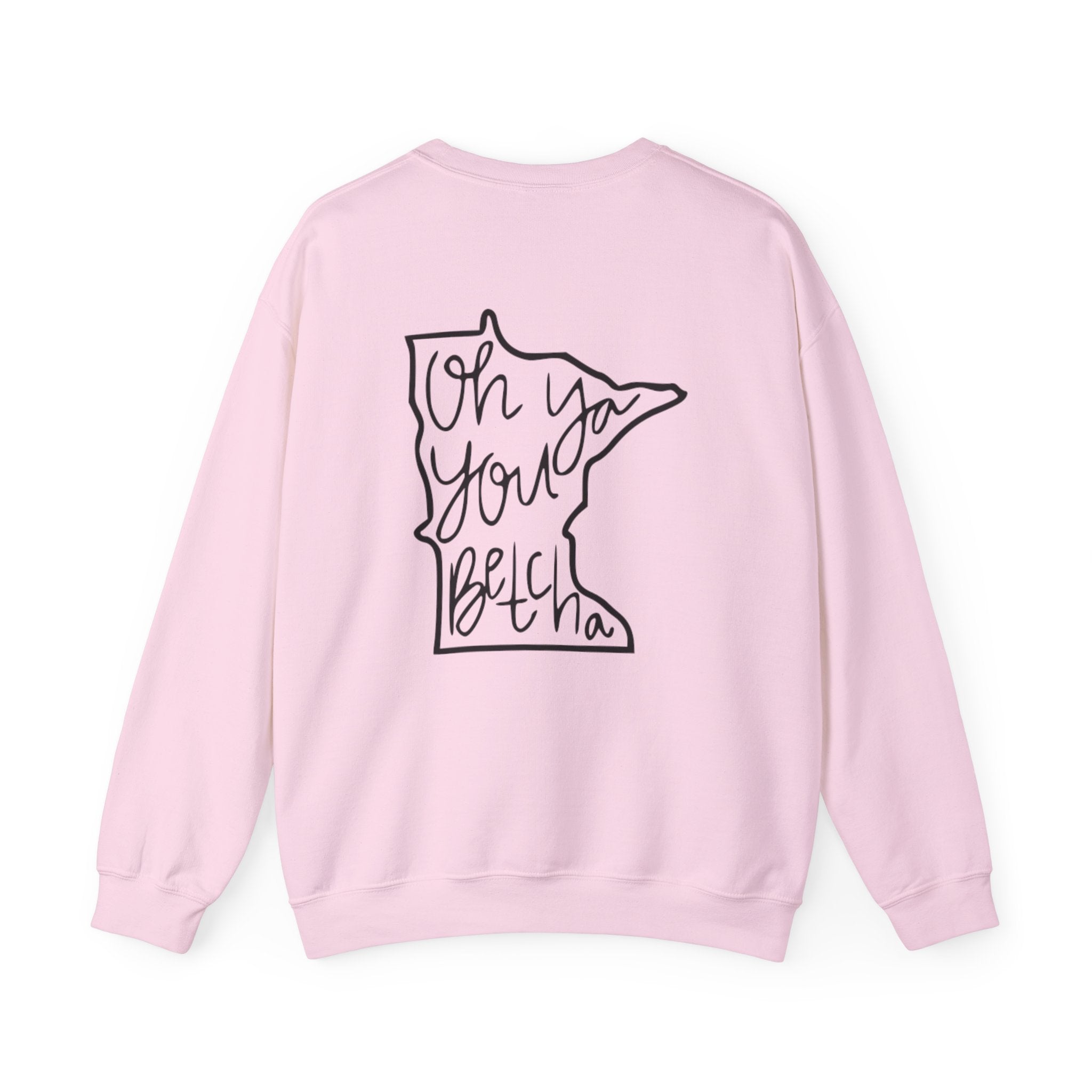Minnesota 'Oh Ya You Betcha' Outline Crewneck
