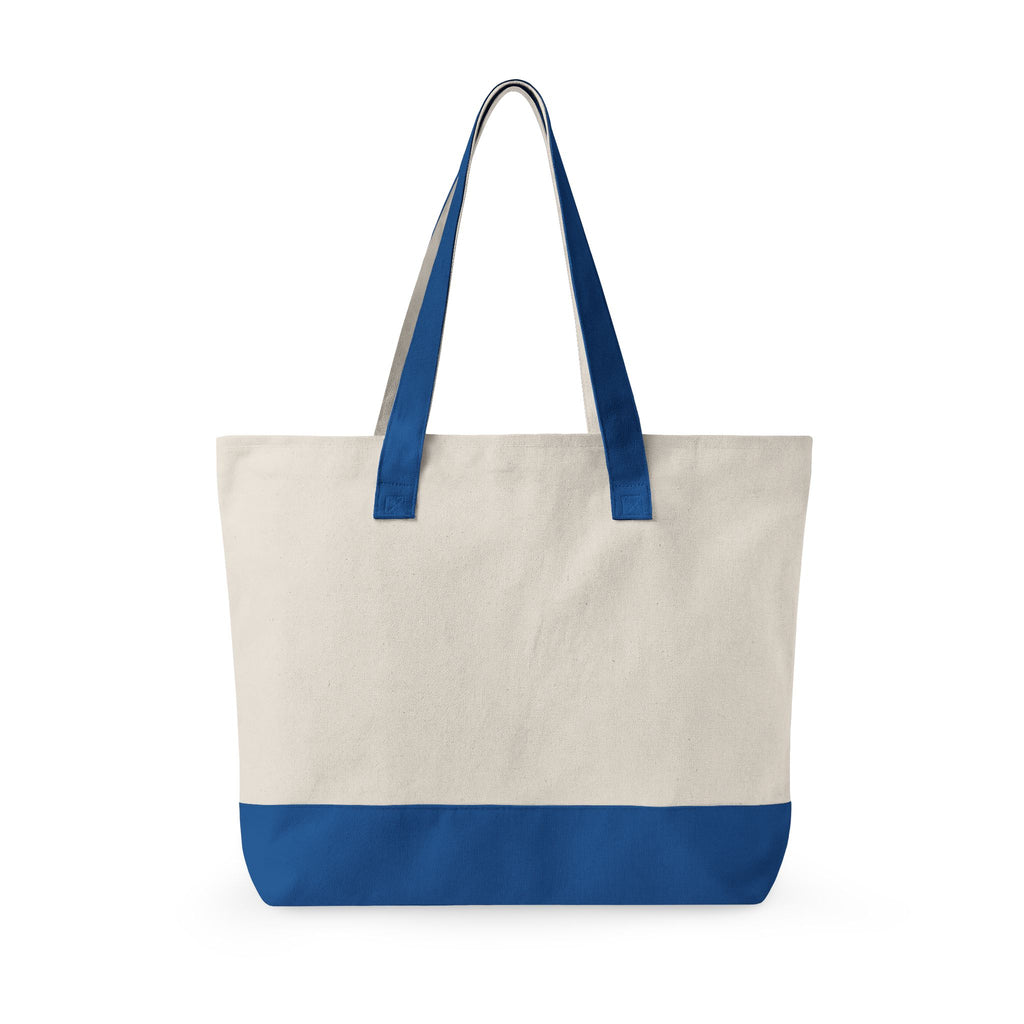 Canvas Tote Bag — 'Bloom Where You Are Planted' Floral Zippered Tote