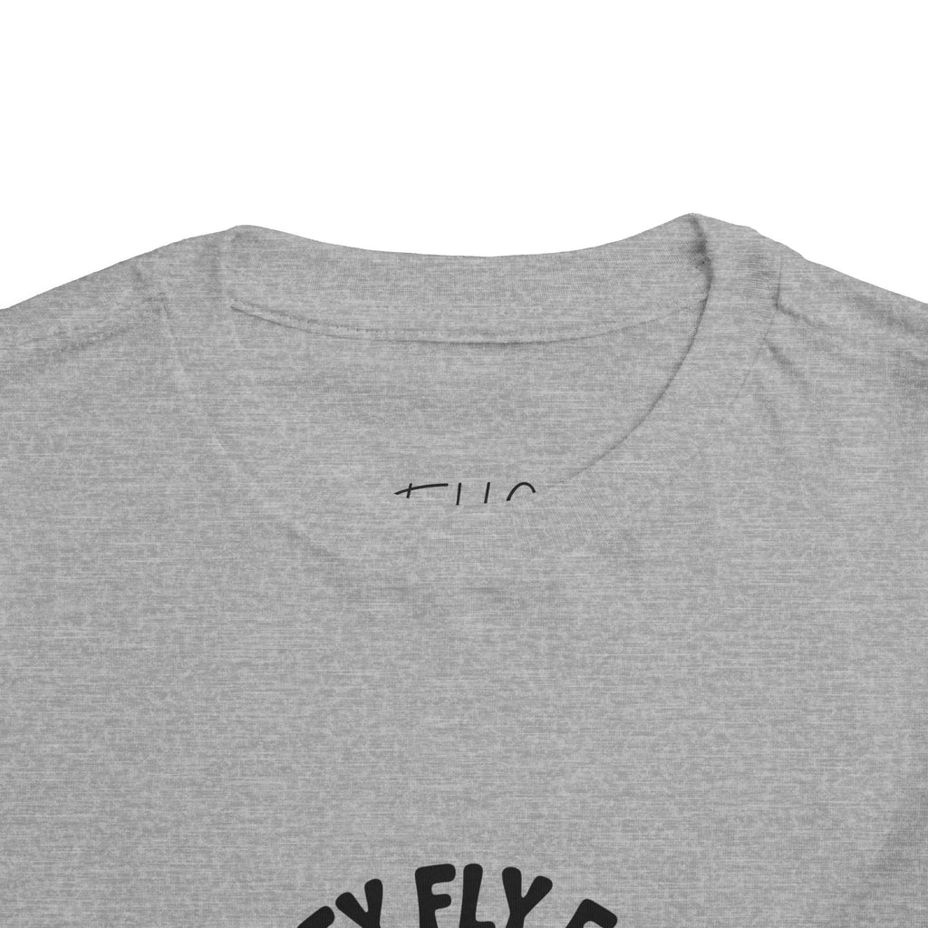 Toddler Tee — "Pretty Fly for a Little Guy" Checkered Vintage Graphic