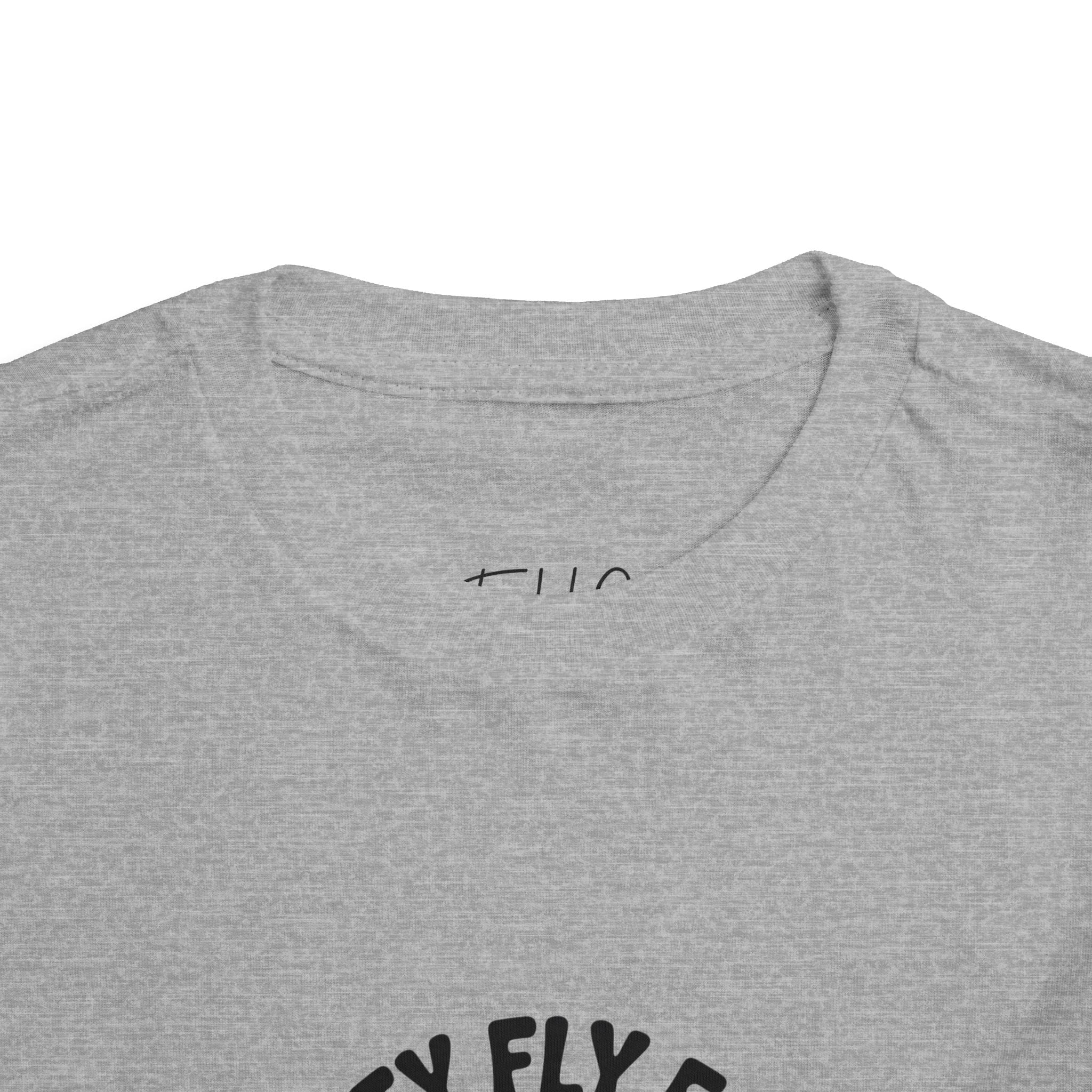 Toddler Tee — "Pretty Fly for a Little Guy" Checkered Vintage Graphic