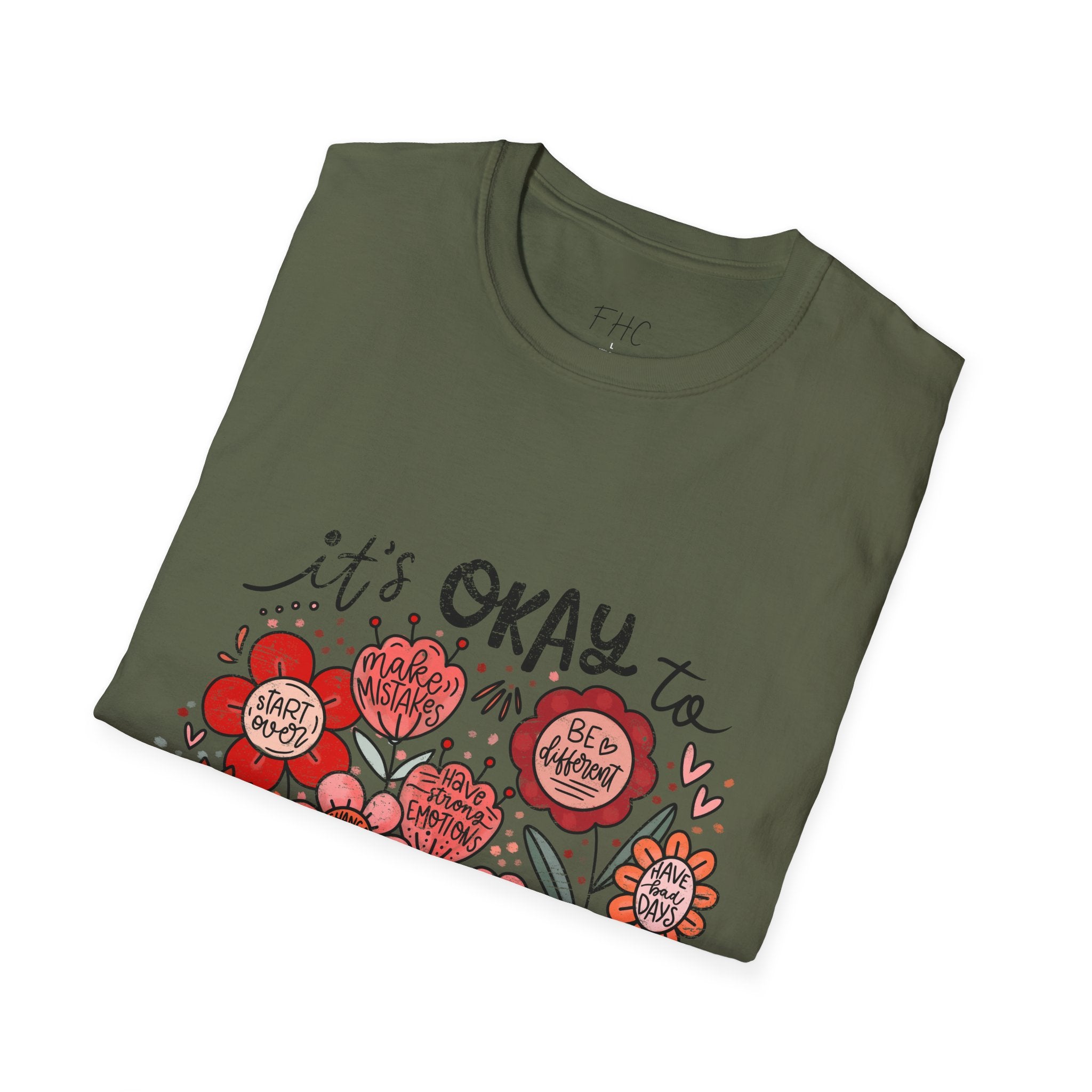 It's Okay Floral T-Shirt