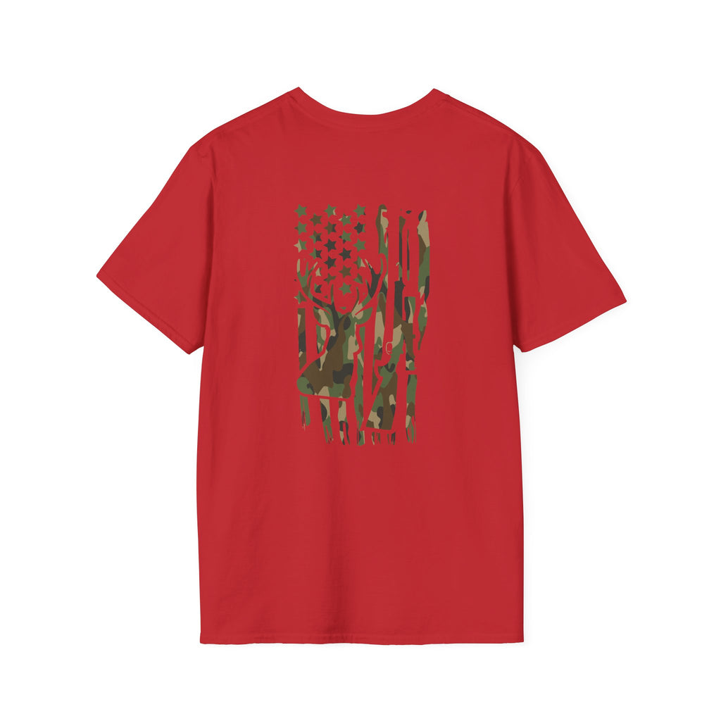 Camo Deer Flag T-Shirt