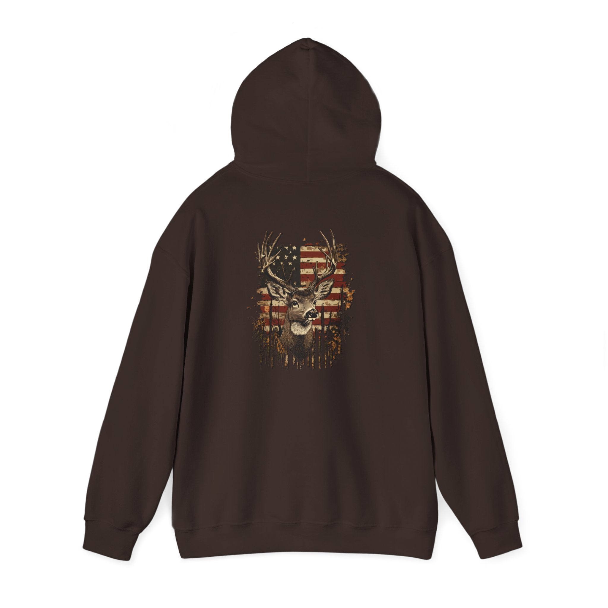 Rustic Patriotic Buck Hoodie