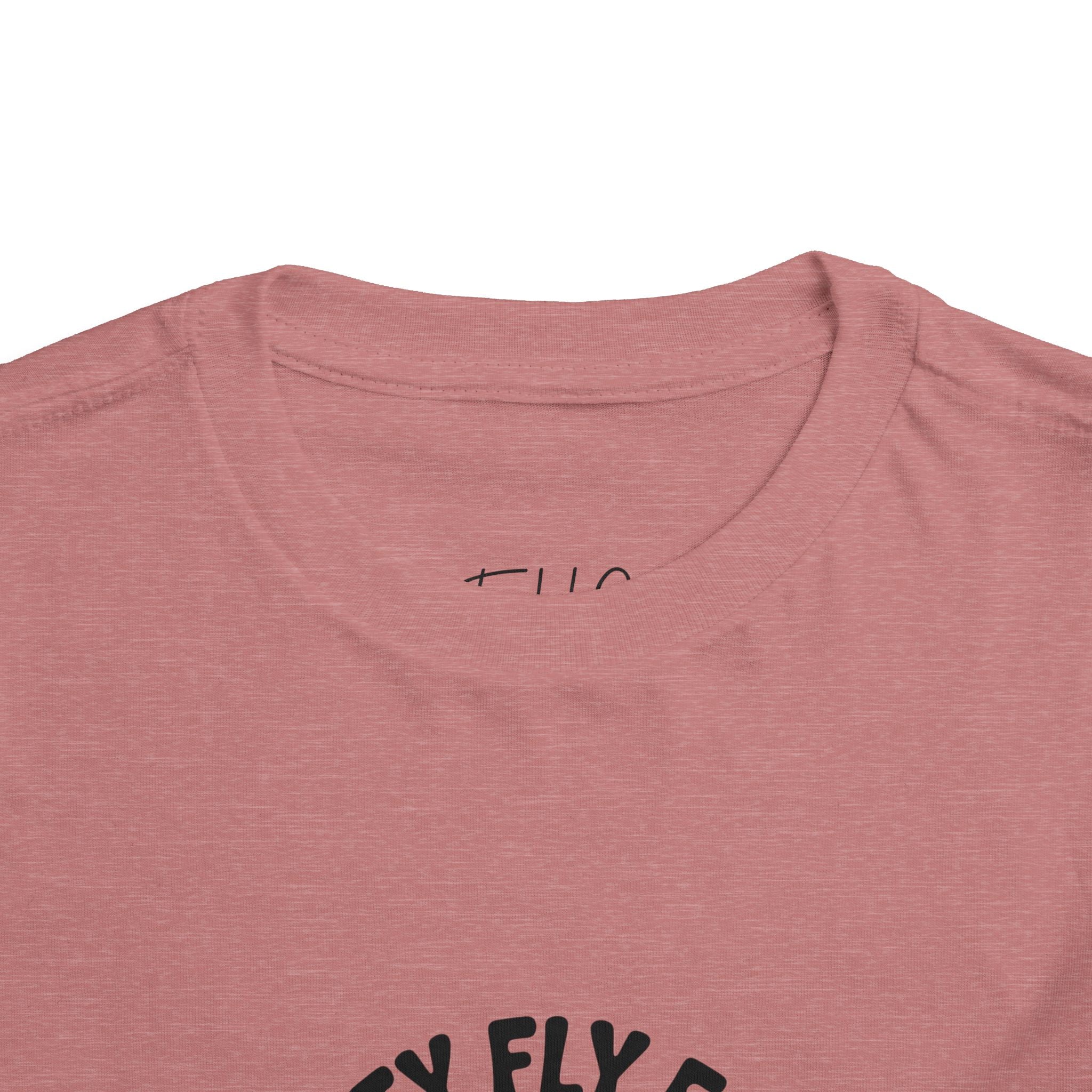 Toddler Tee — "Pretty Fly for a Little Guy" Checkered Vintage Graphic