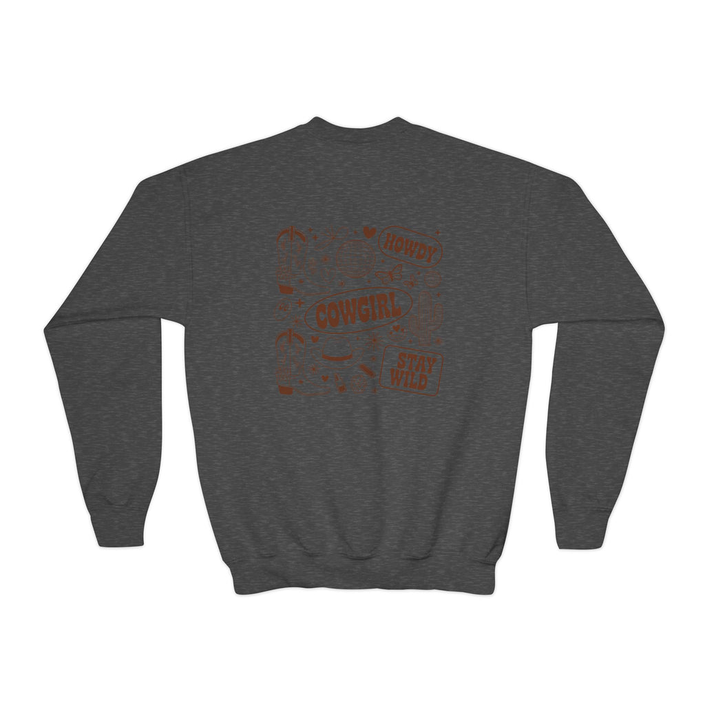 Youth Cowgirl Crewneck Sweatshirt