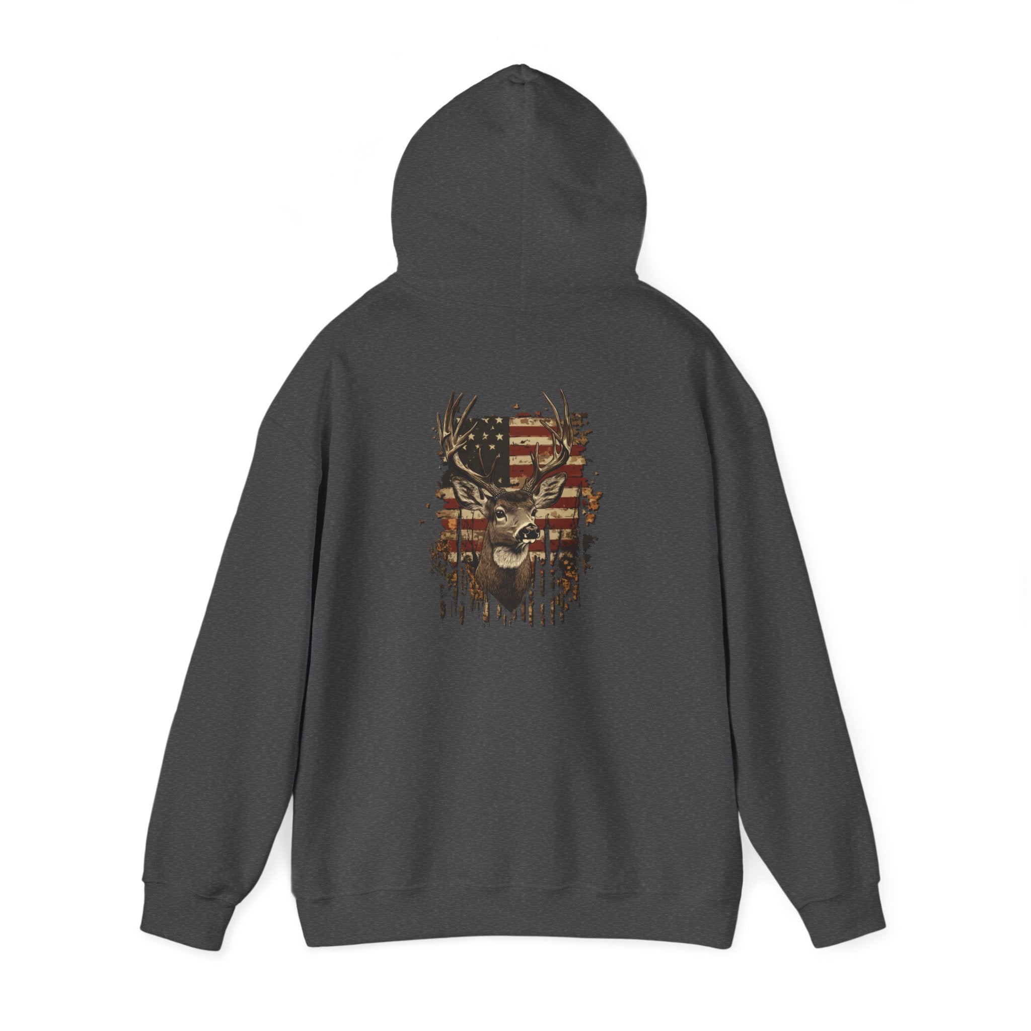 Rustic Patriotic Buck Hoodie