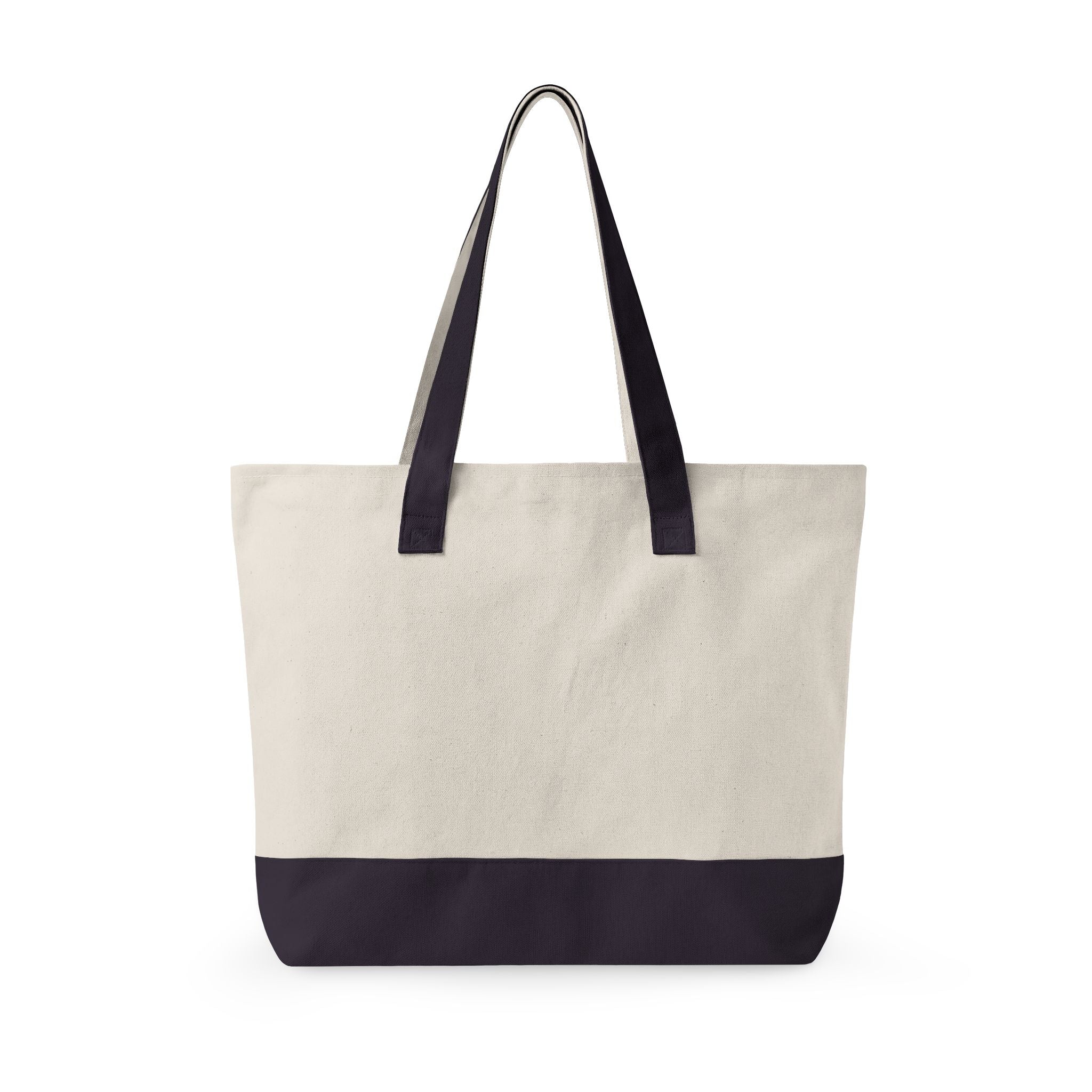 Canvas Tote Bag — 'Bloom Where You Are Planted' Floral Zippered Tote