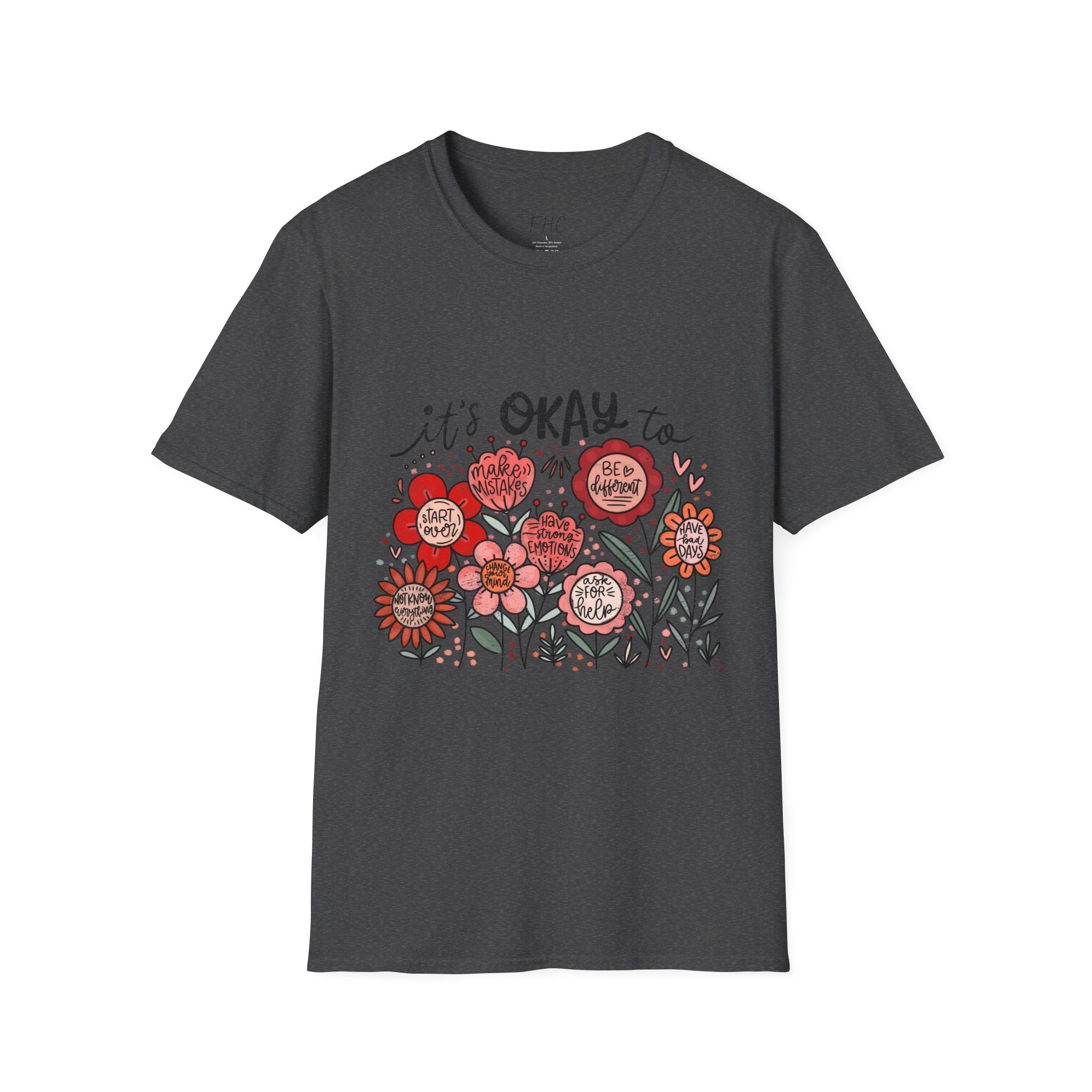It's Okay Floral T-Shirt