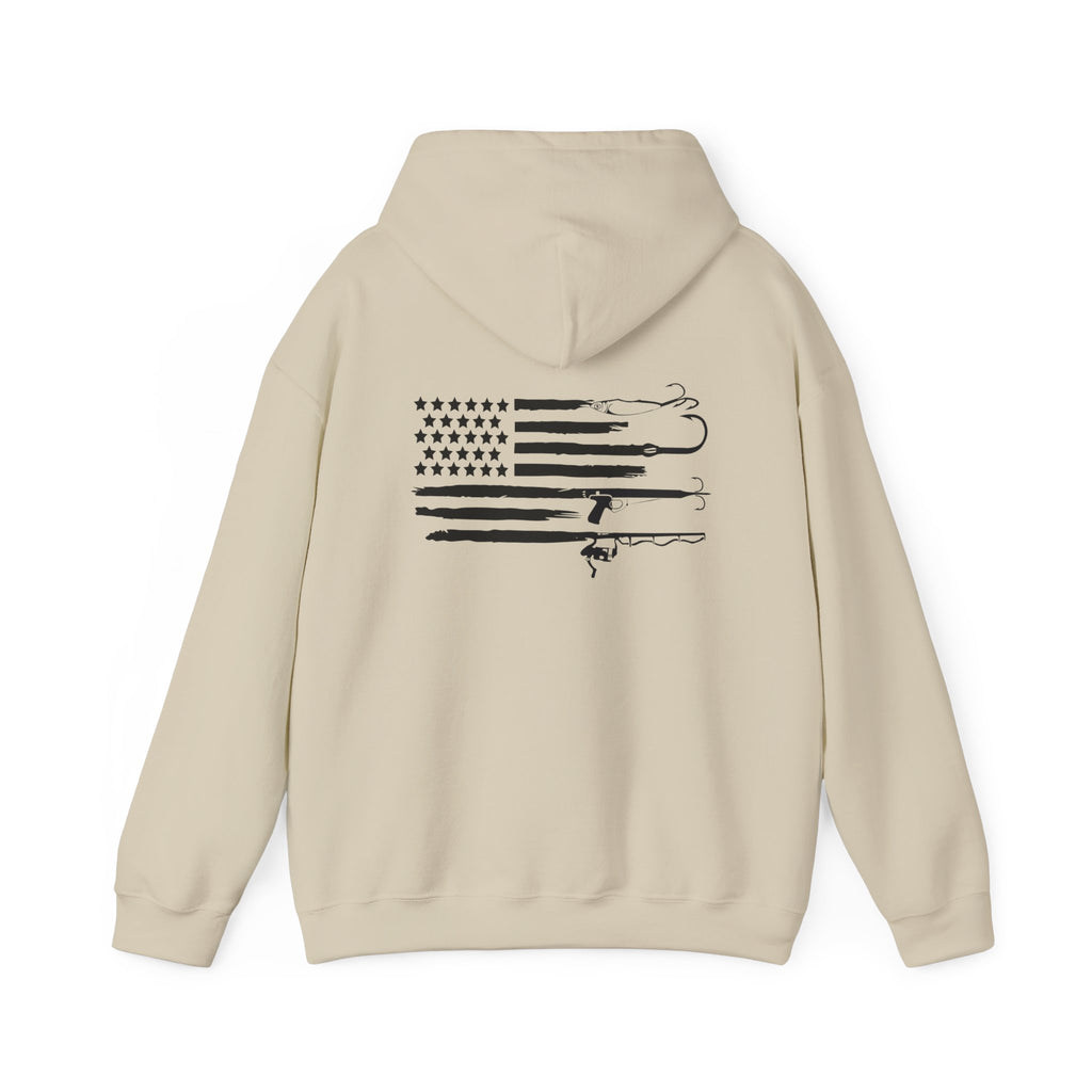 American Flag Fishing Hoodie