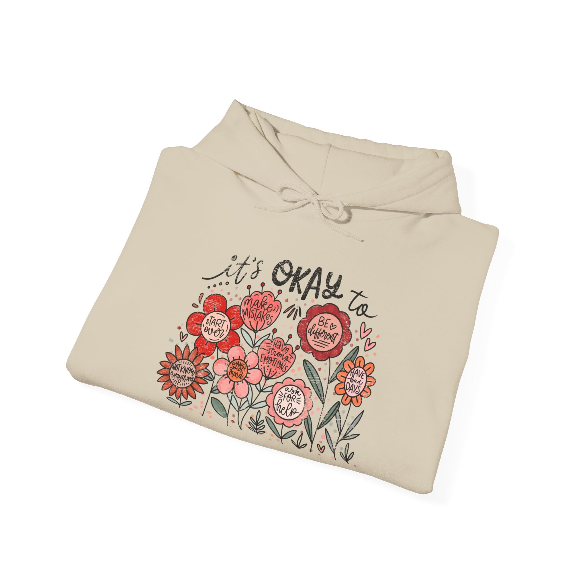 It’s Okay Floral Hoodie