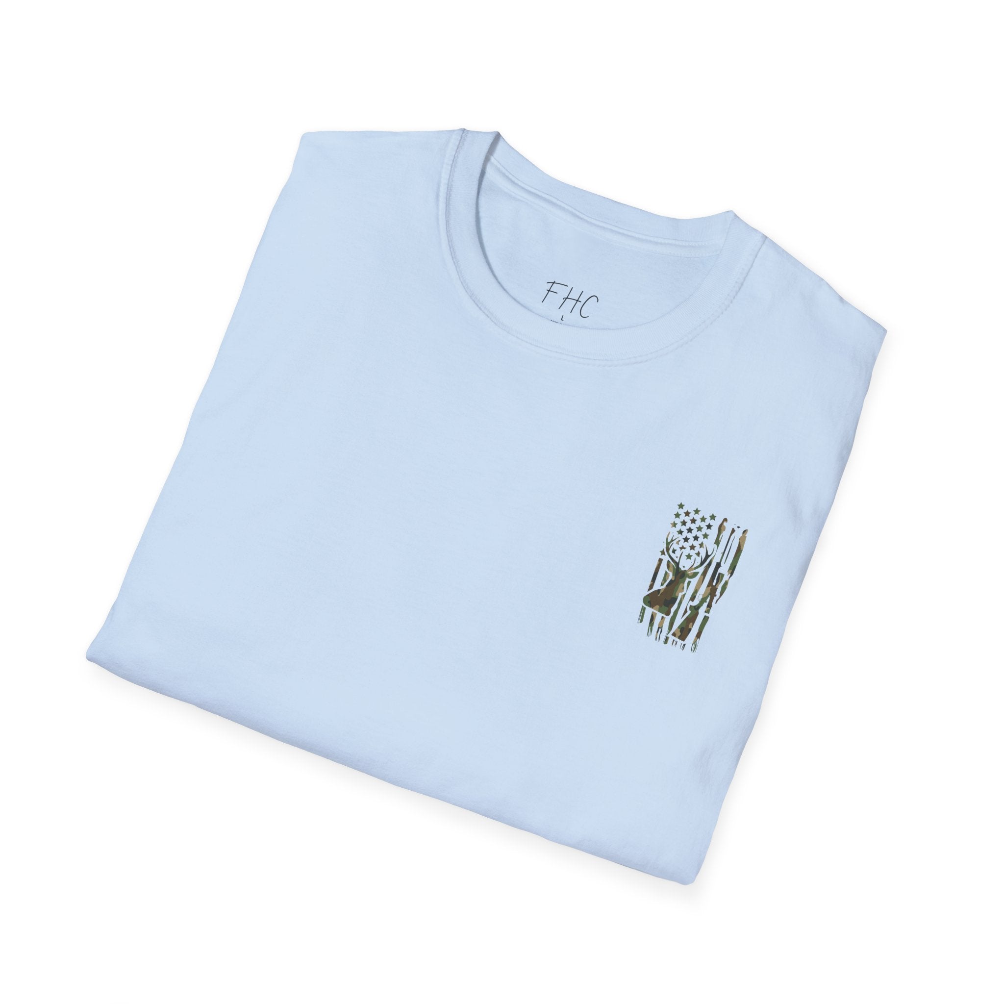 Camo Deer Flag T-Shirt