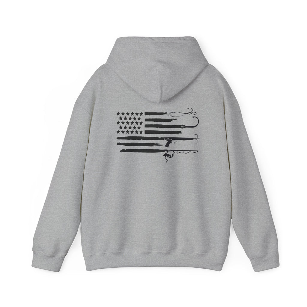 American Flag Fishing Hoodie