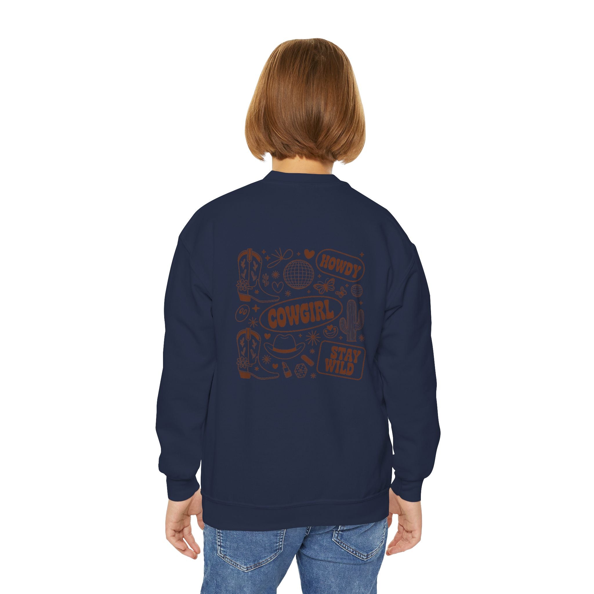 Youth Cowgirl Crewneck Sweatshirt
