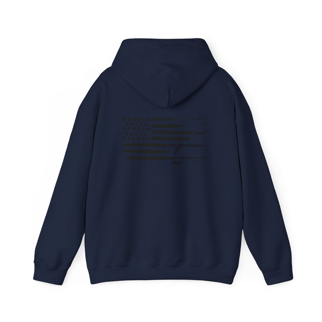 American Flag Fishing Hoodie