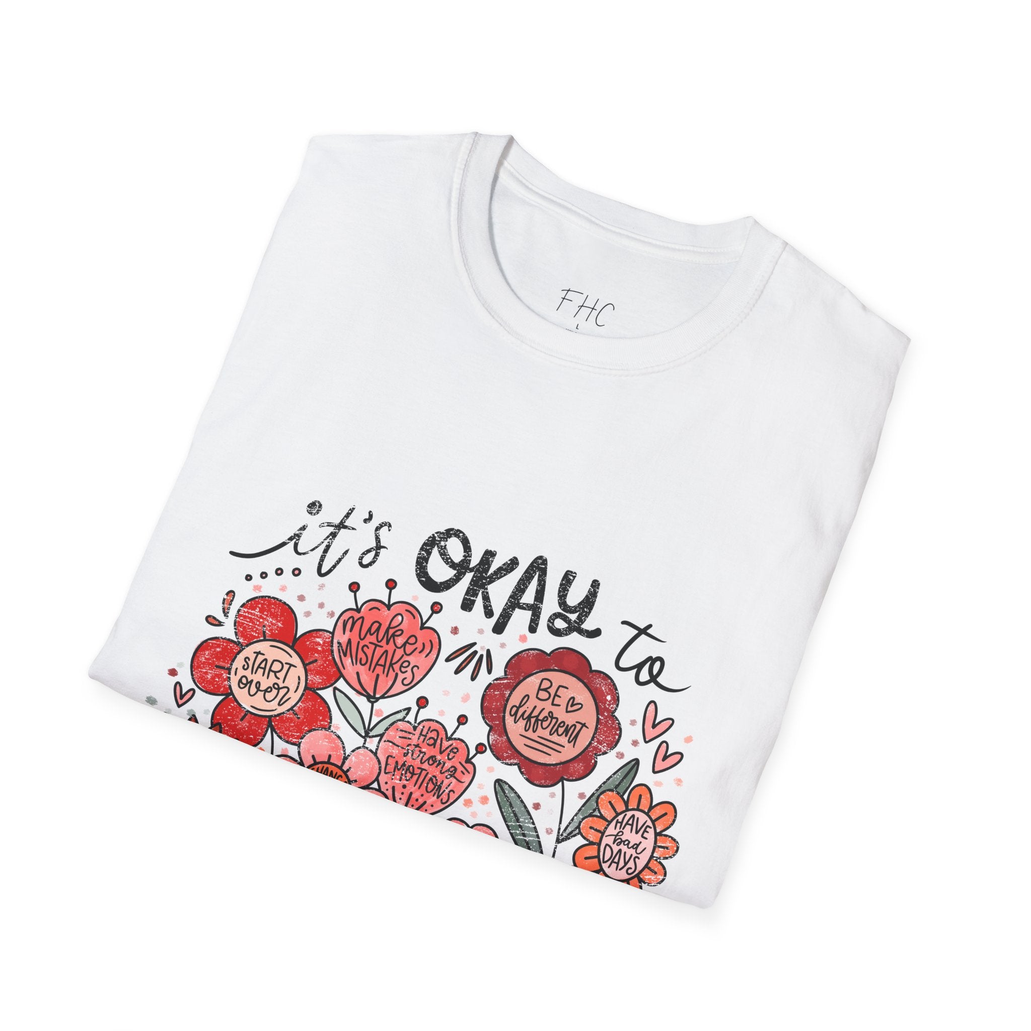 It's Okay Floral T-Shirt