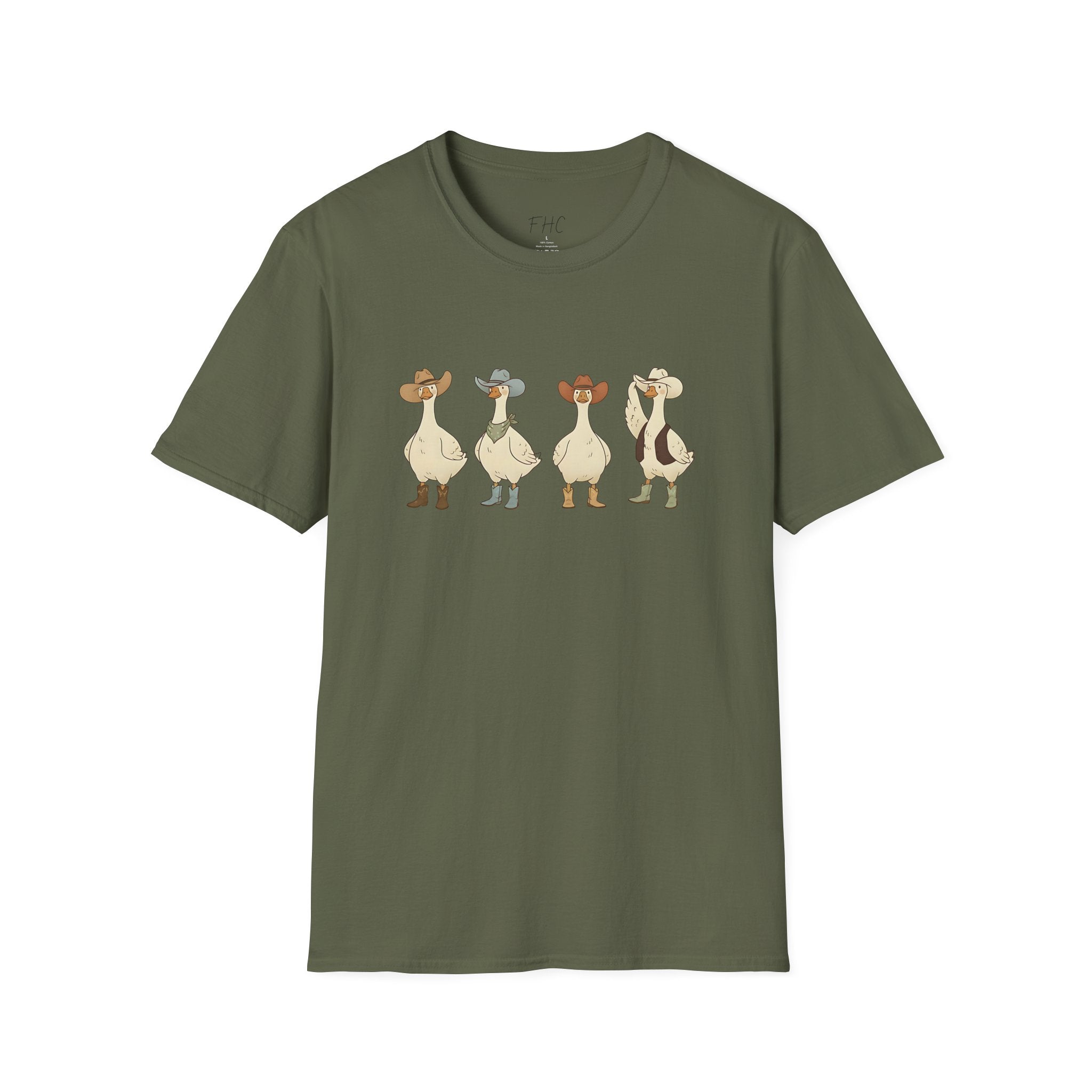 Cowboy Ducks Graphic T-Shirt
