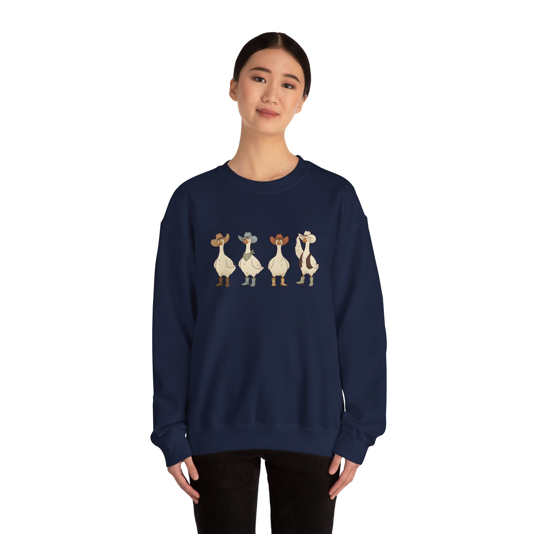 Cowboy Ducks Graphic Crewneck