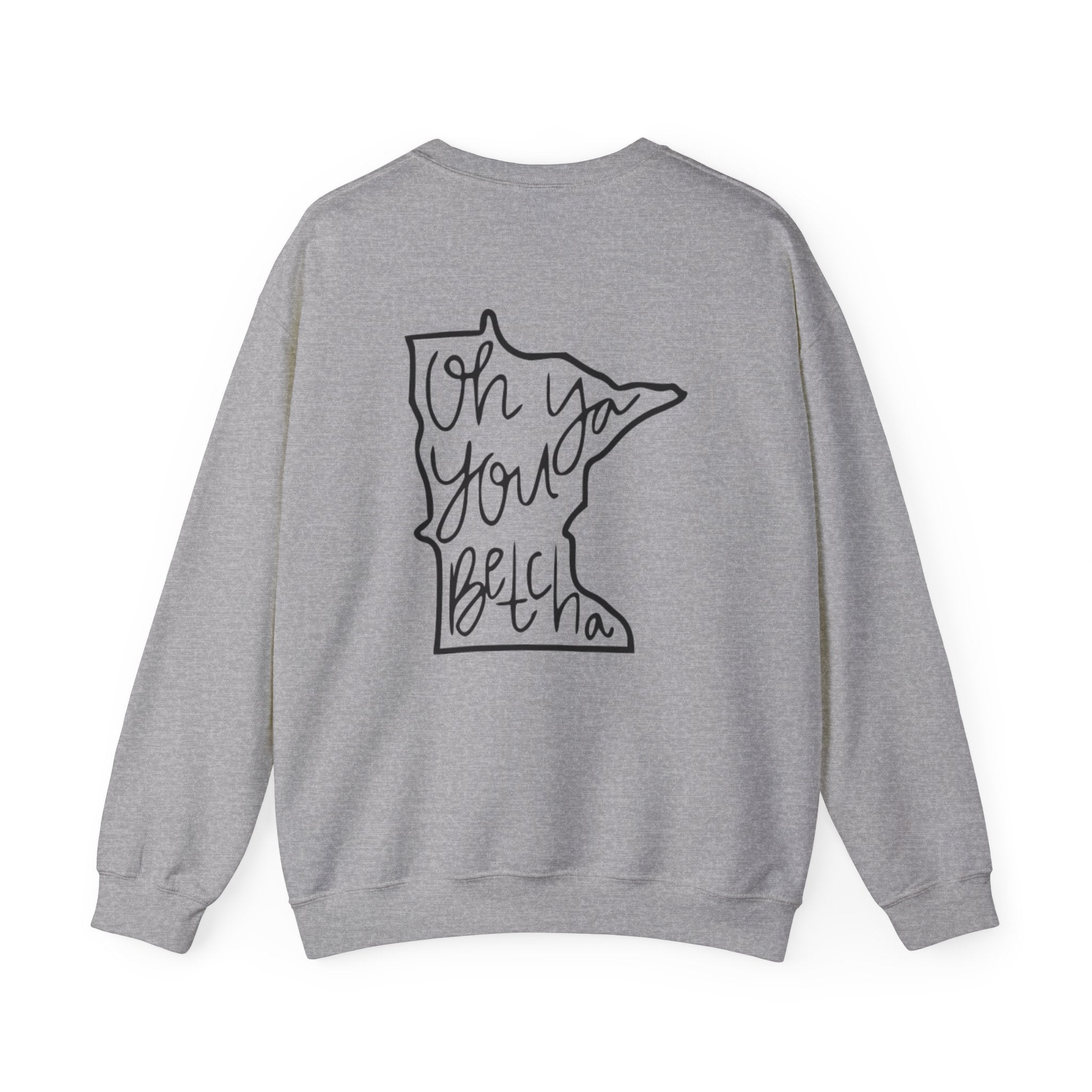 Minnesota 'Oh Ya You Betcha' Outline Crewneck