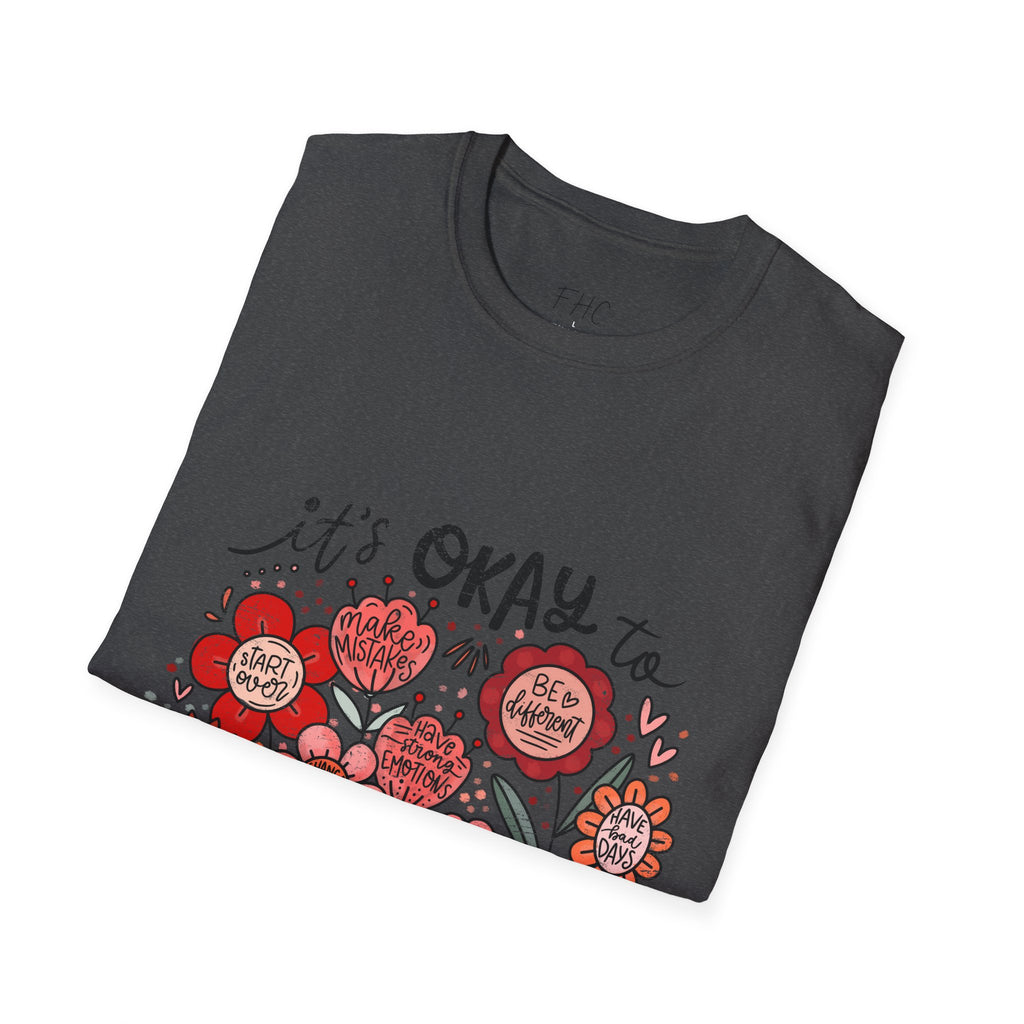 It's Okay Floral T-Shirt