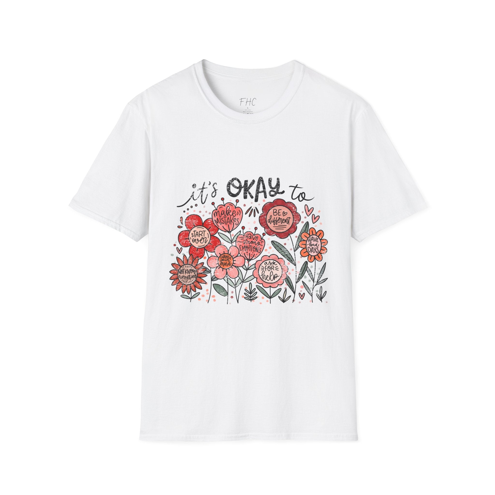 It's Okay Floral T-Shirt