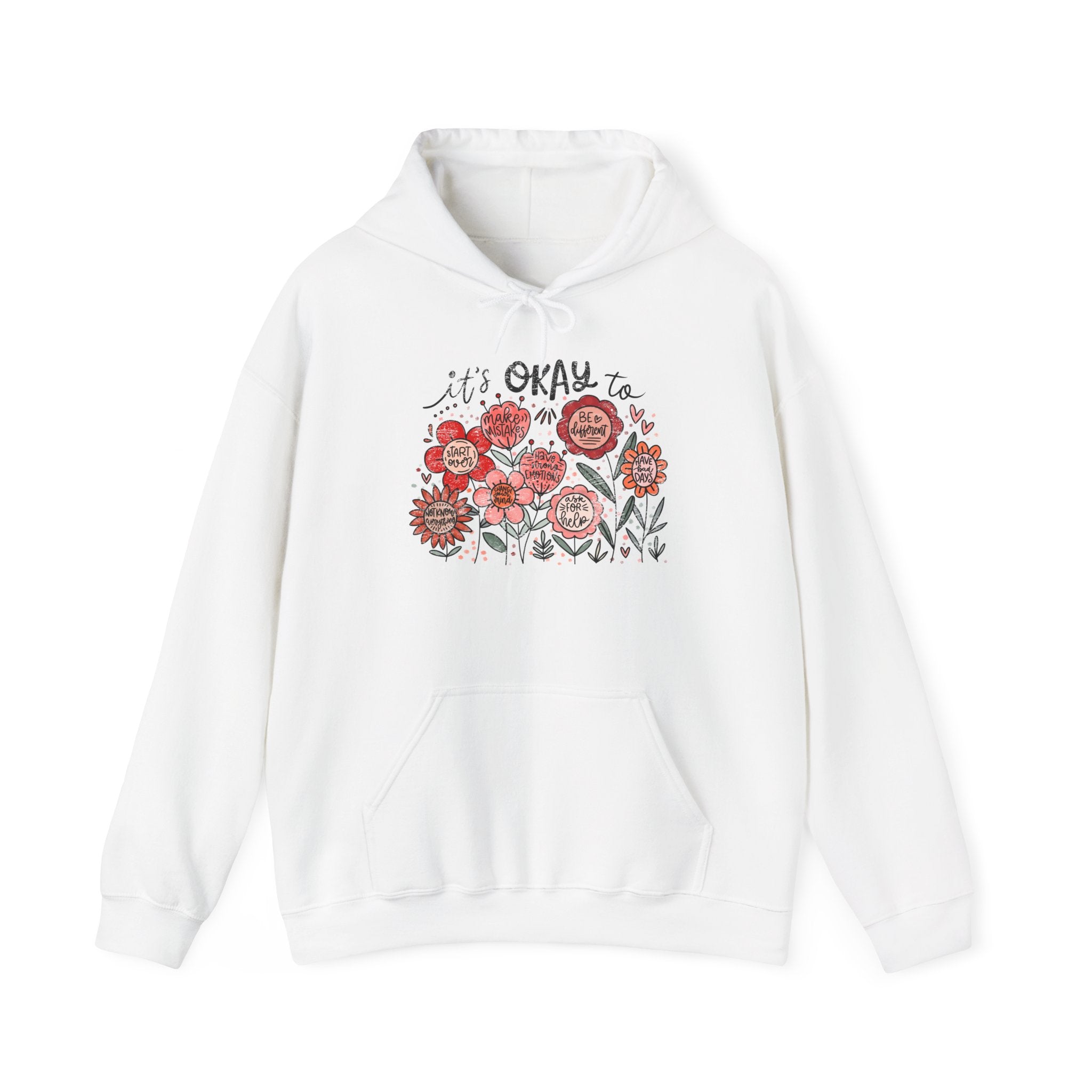It’s Okay Floral Hoodie