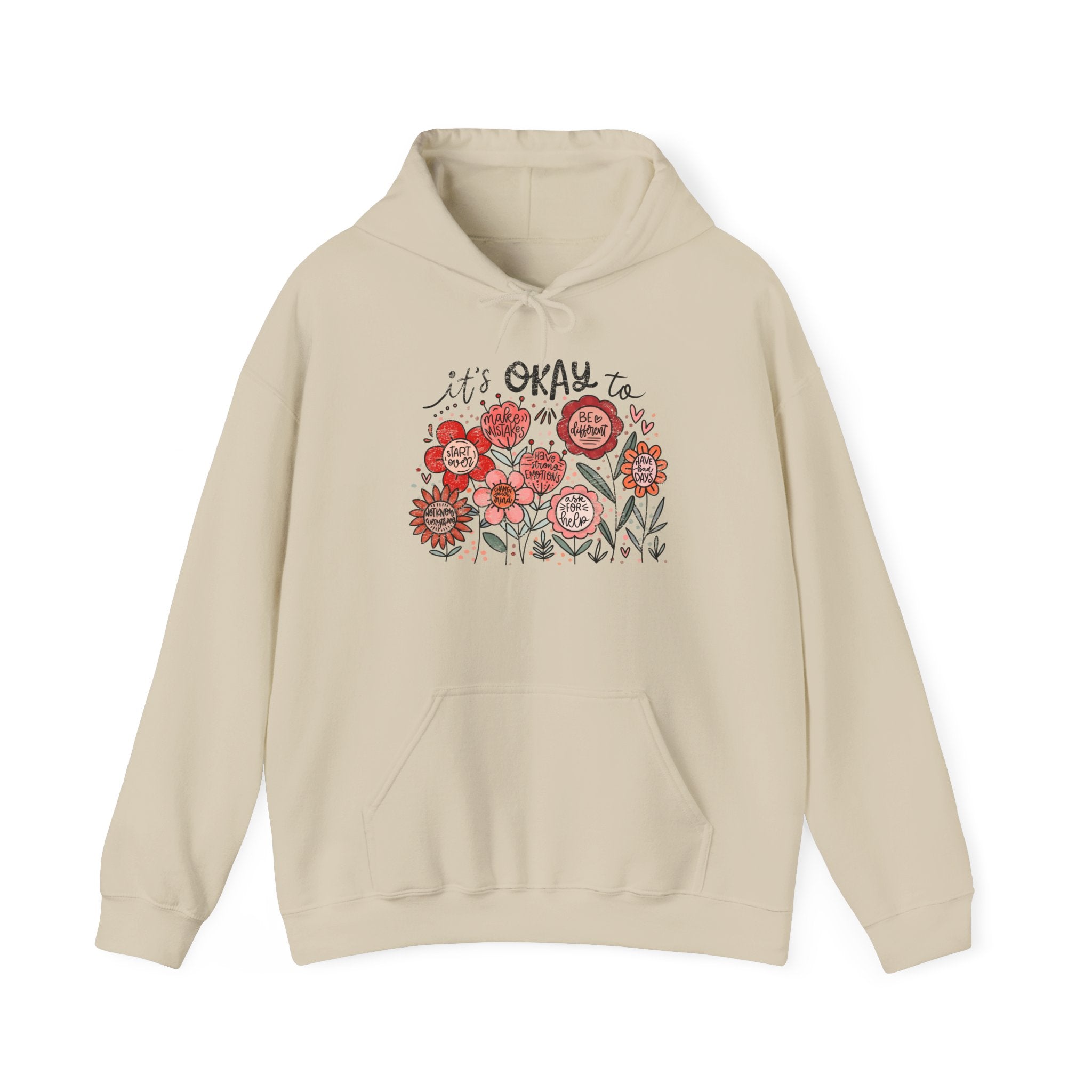 It’s Okay Floral Hoodie