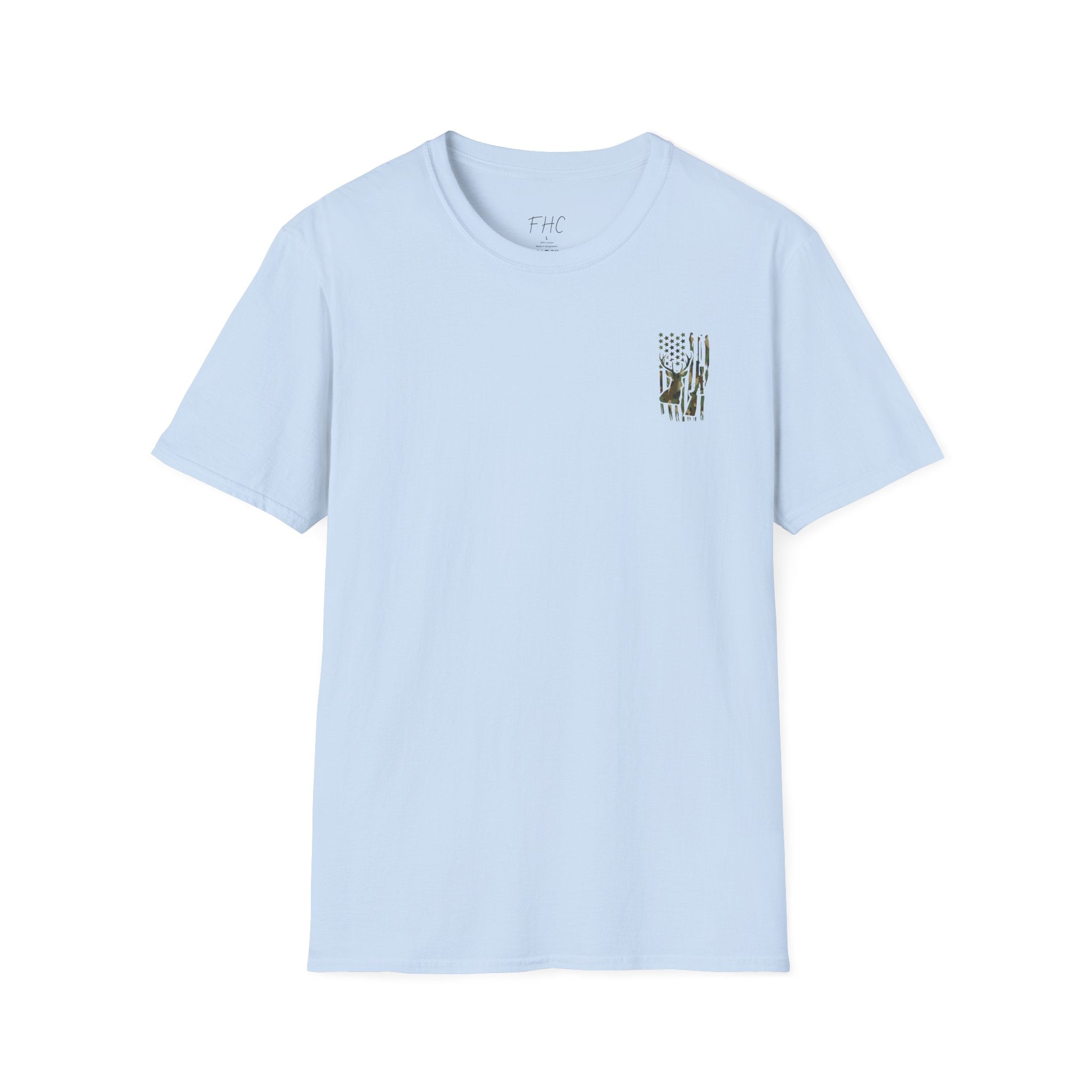 Camo Deer Flag T-Shirt