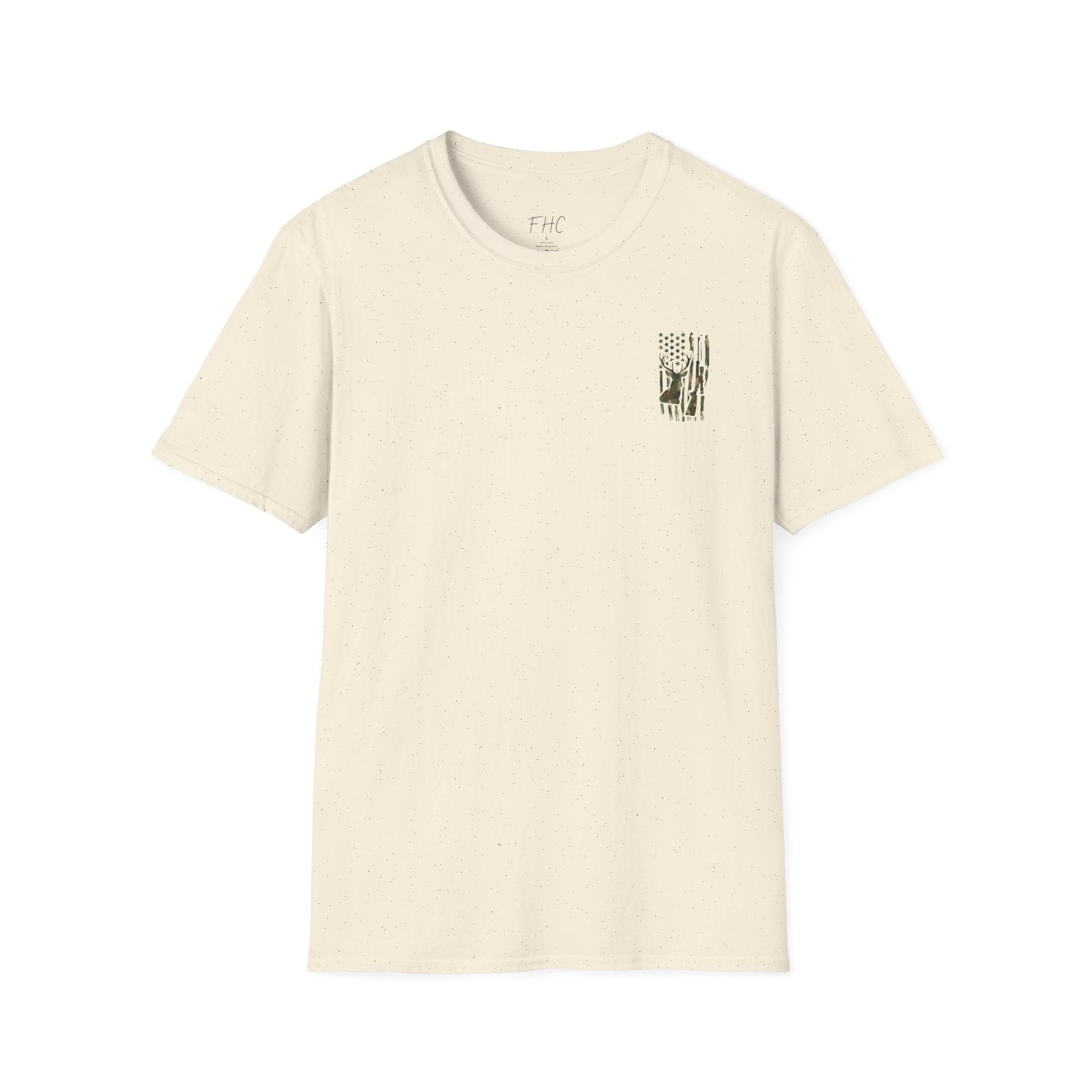 Camo Deer Flag T-Shirt