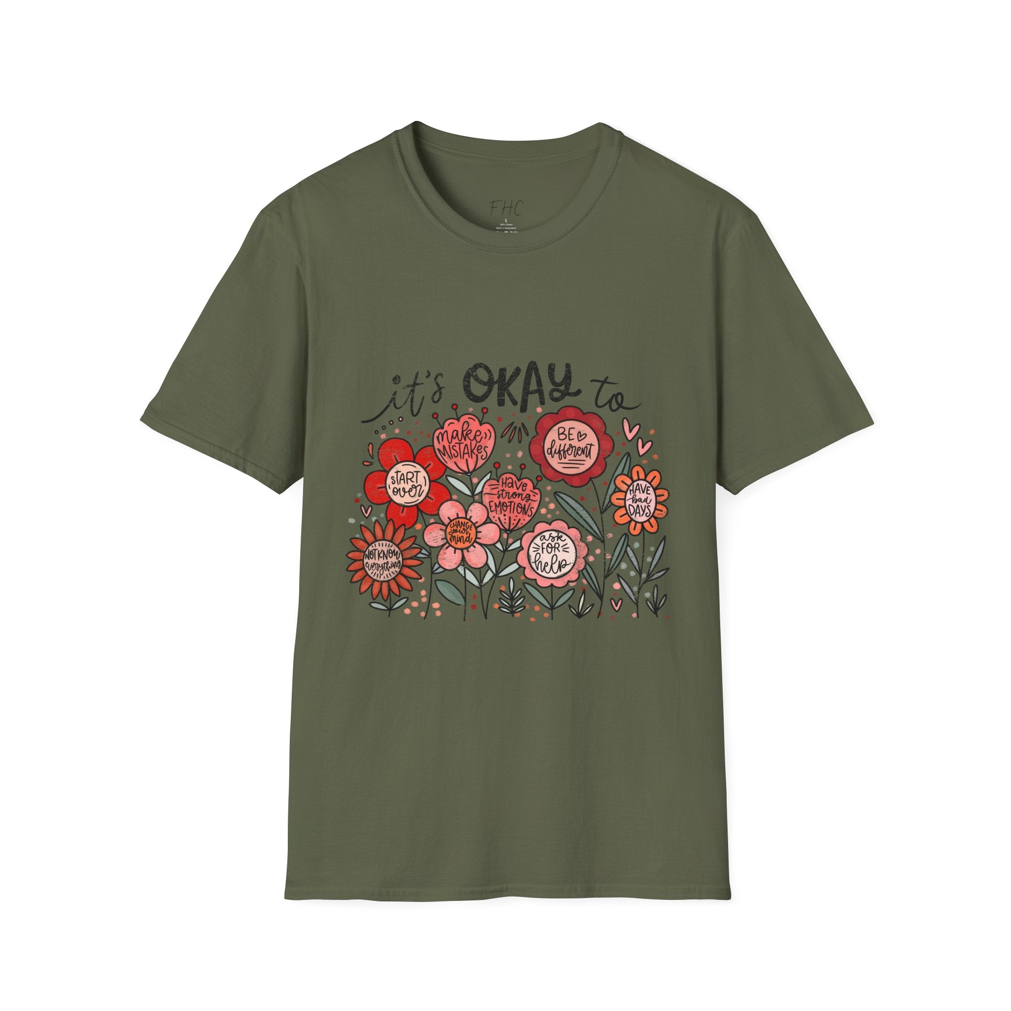 It's Okay Floral T-Shirt