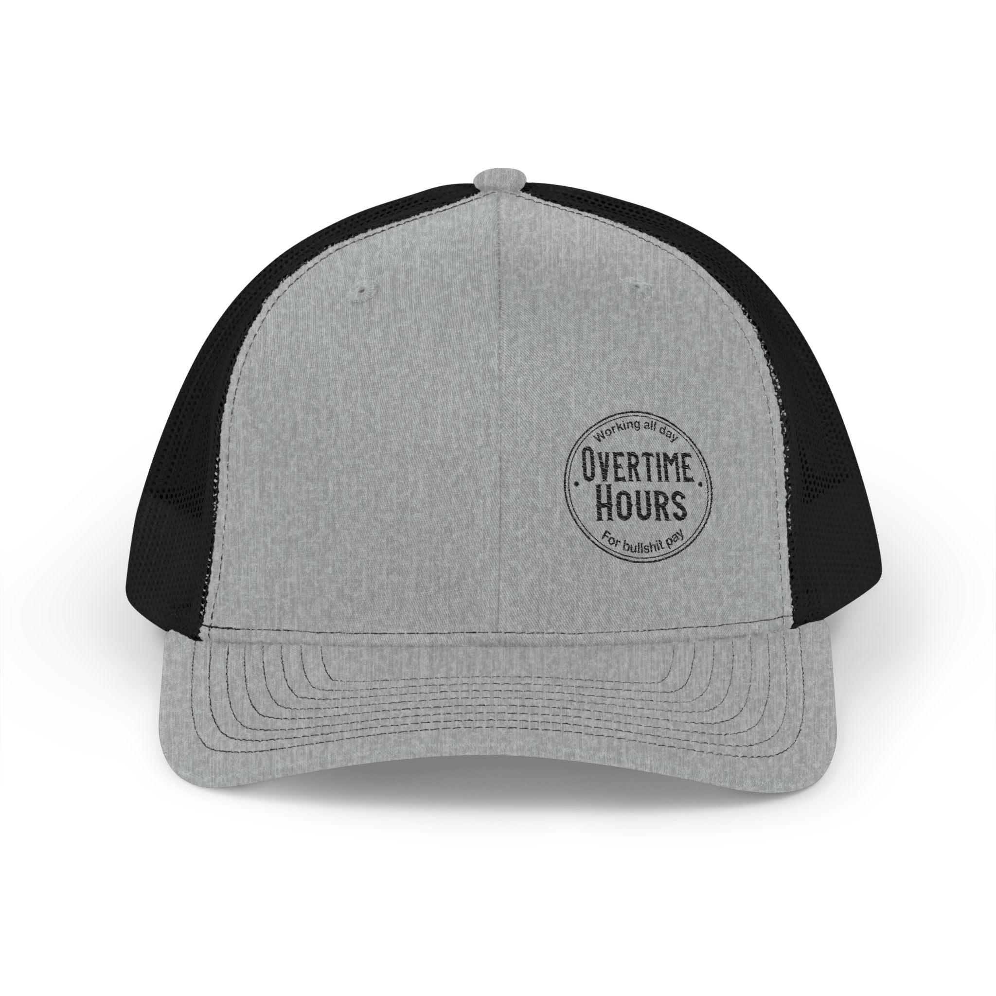 Overtime Hours Embroidered Trucker Cap