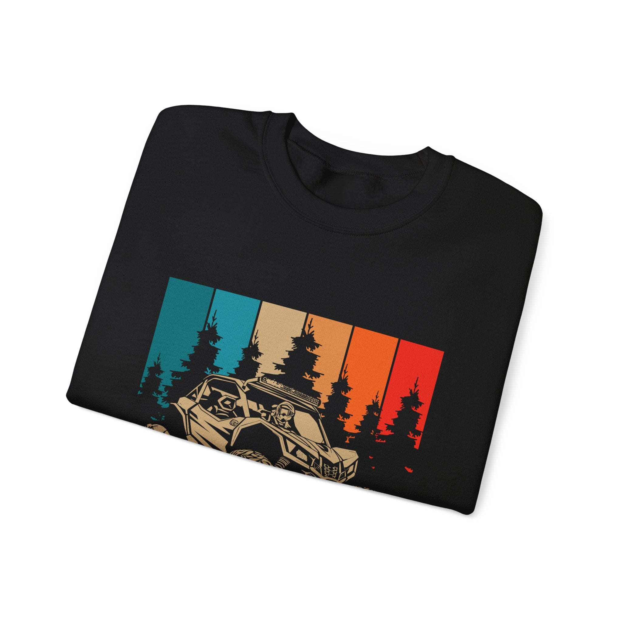 Just Ride Sweatshirt — Vintage Sunset ATV Crewneck