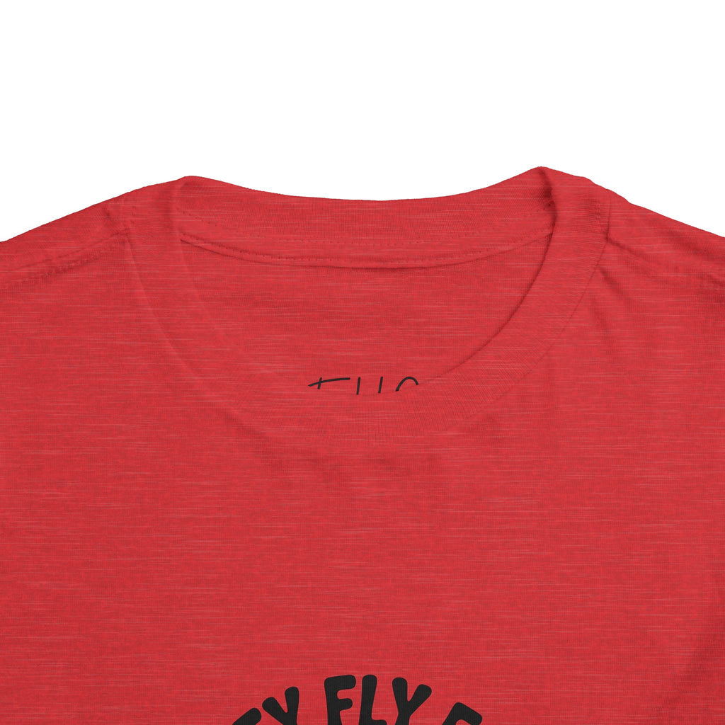 Toddler Tee — "Pretty Fly for a Little Guy" Checkered Vintage Graphic