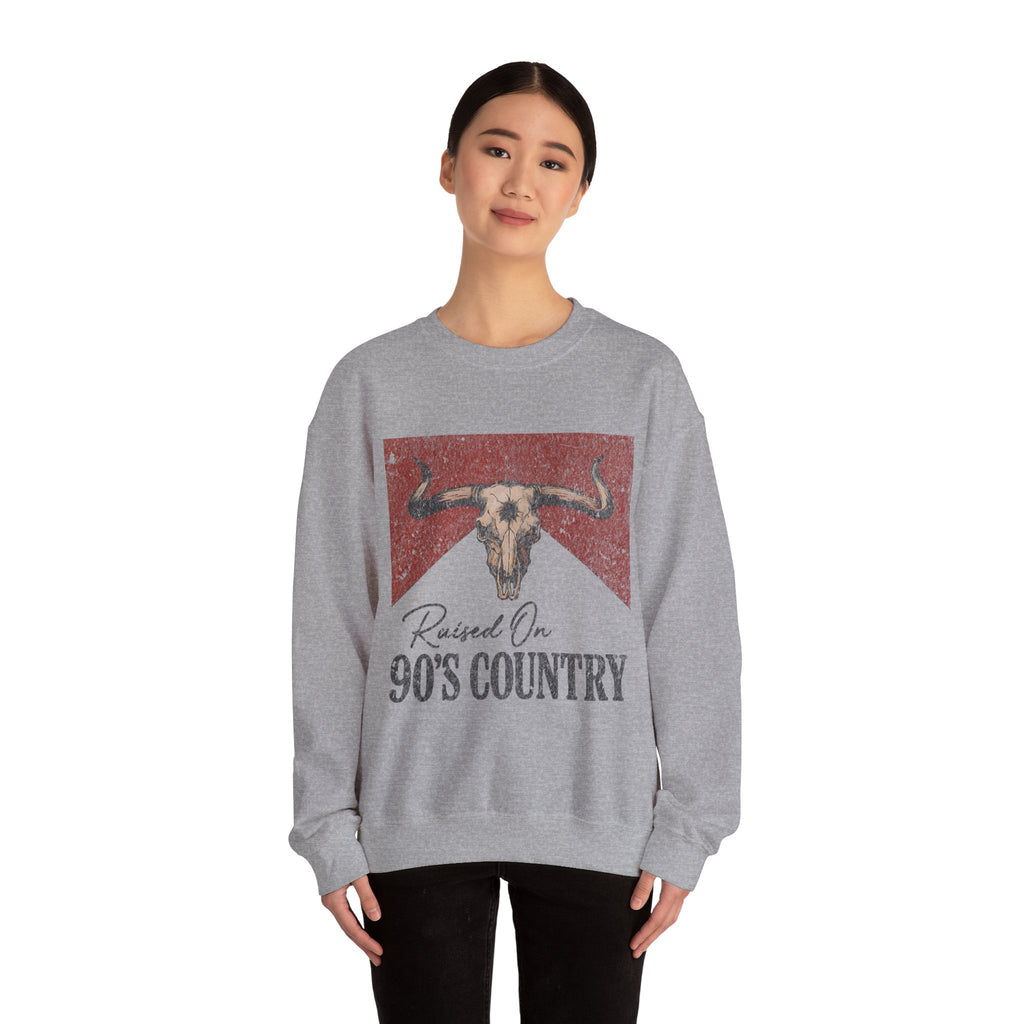 Raised On 90's Country Crewneck Sweatshirt
