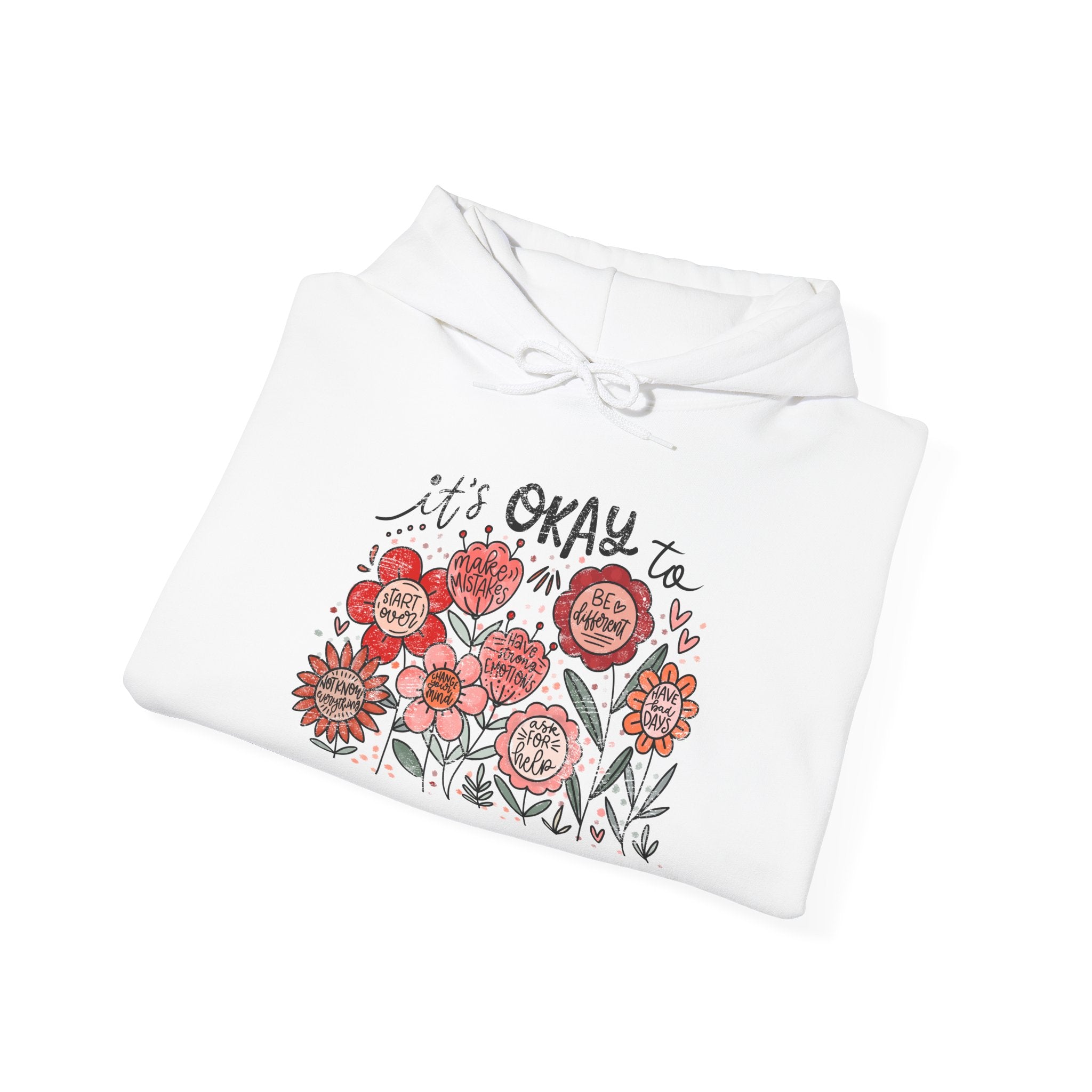 It’s Okay Floral Hoodie