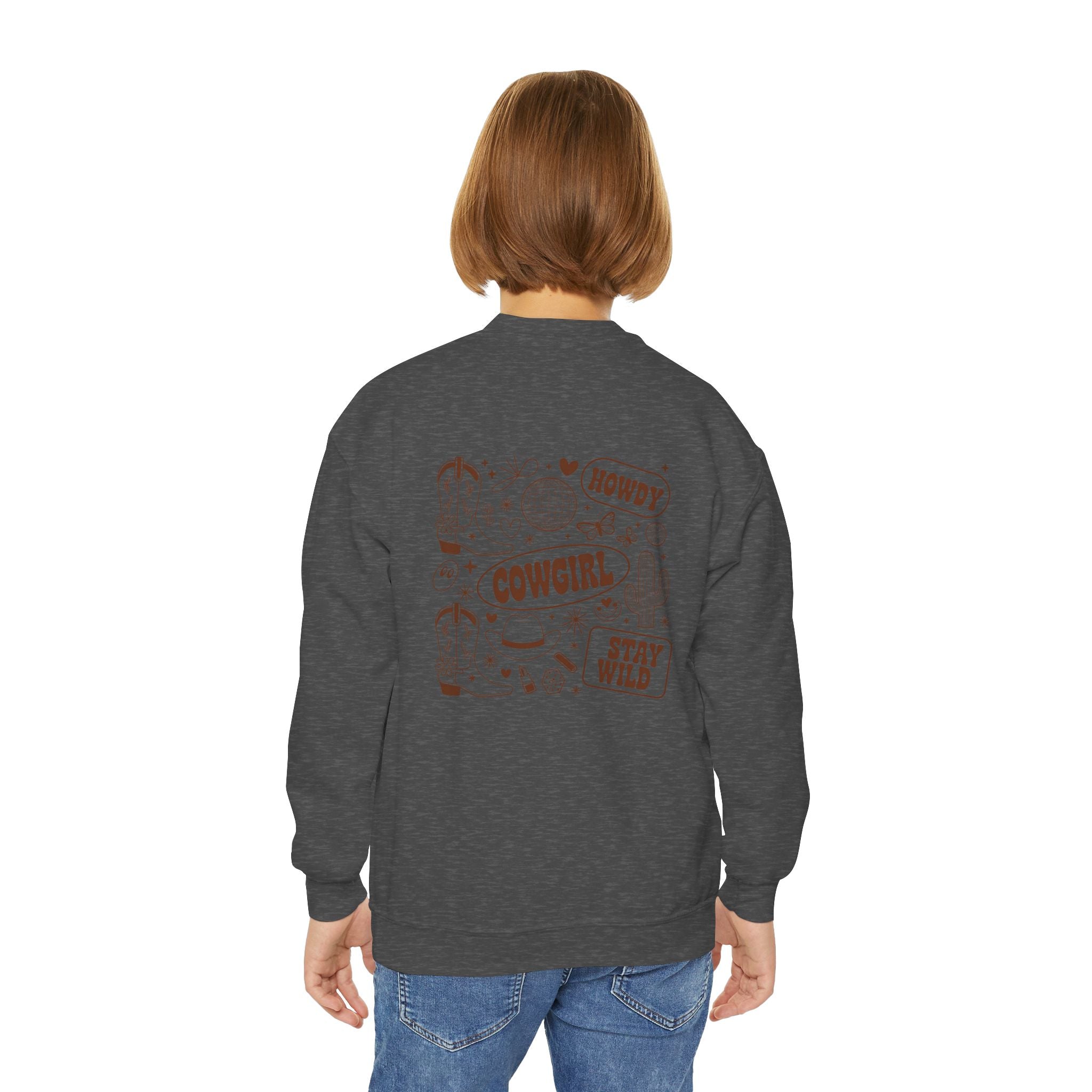 Youth Cowgirl Crewneck Sweatshirt