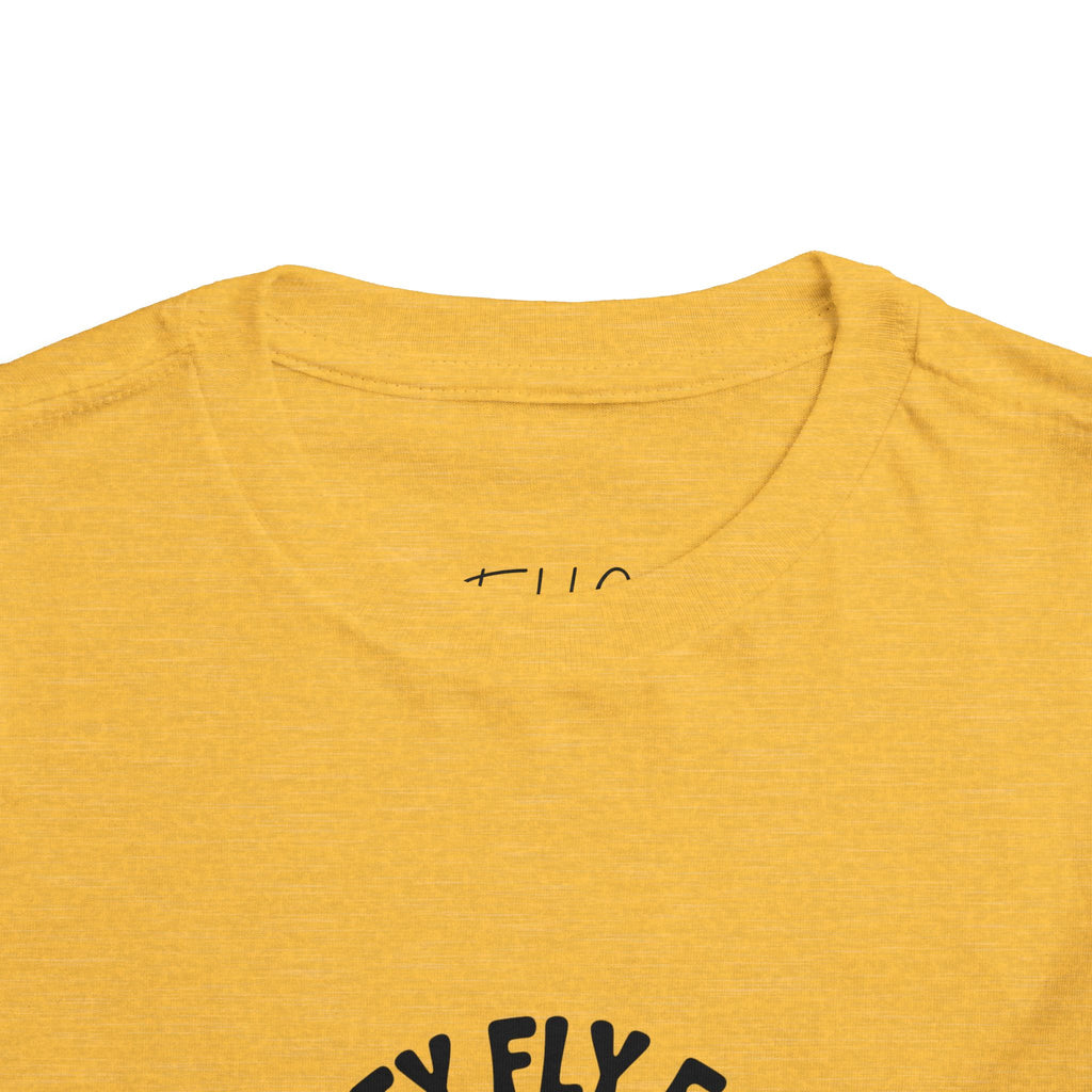 Toddler Tee — "Pretty Fly for a Little Guy" Checkered Vintage Graphic