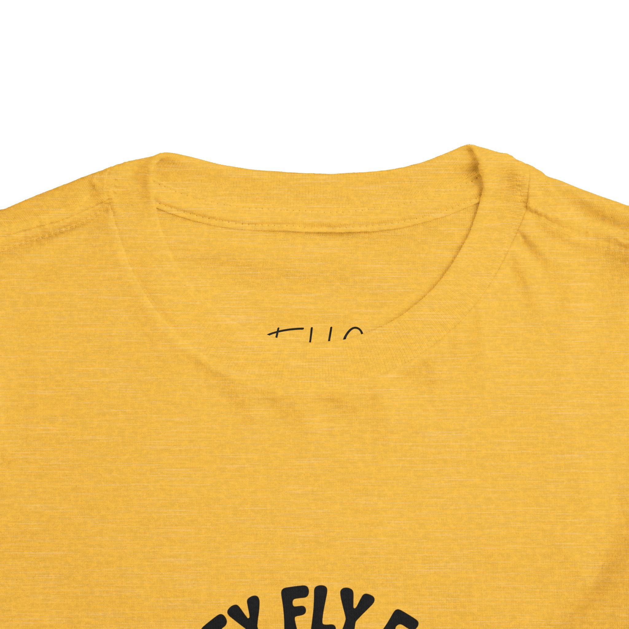 Toddler Tee — "Pretty Fly for a Little Guy" Checkered Vintage Graphic